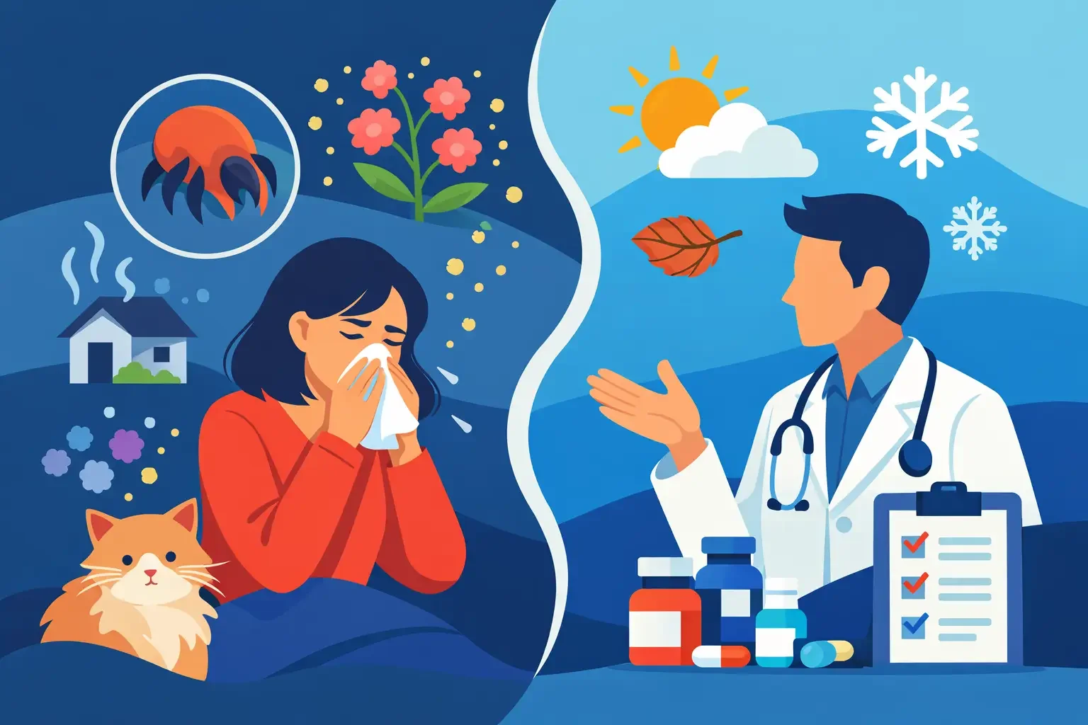 Síntomas de alergia todo el año: cómo abordarlo