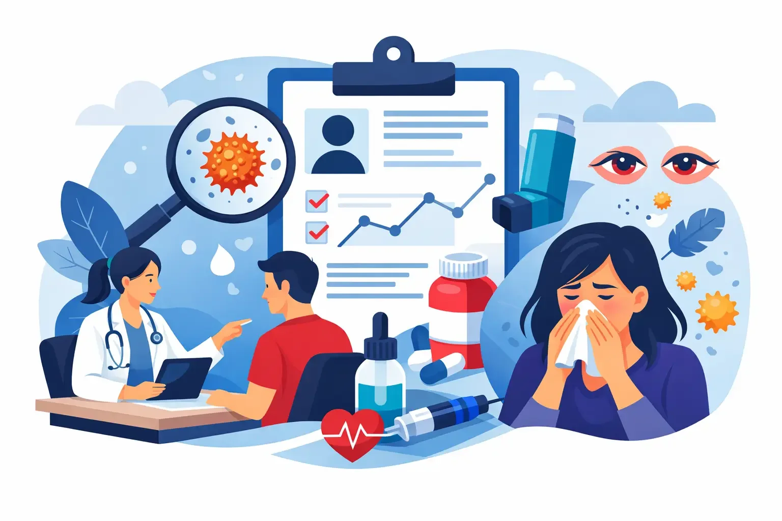 Seguimiento médico para alergias crónicas