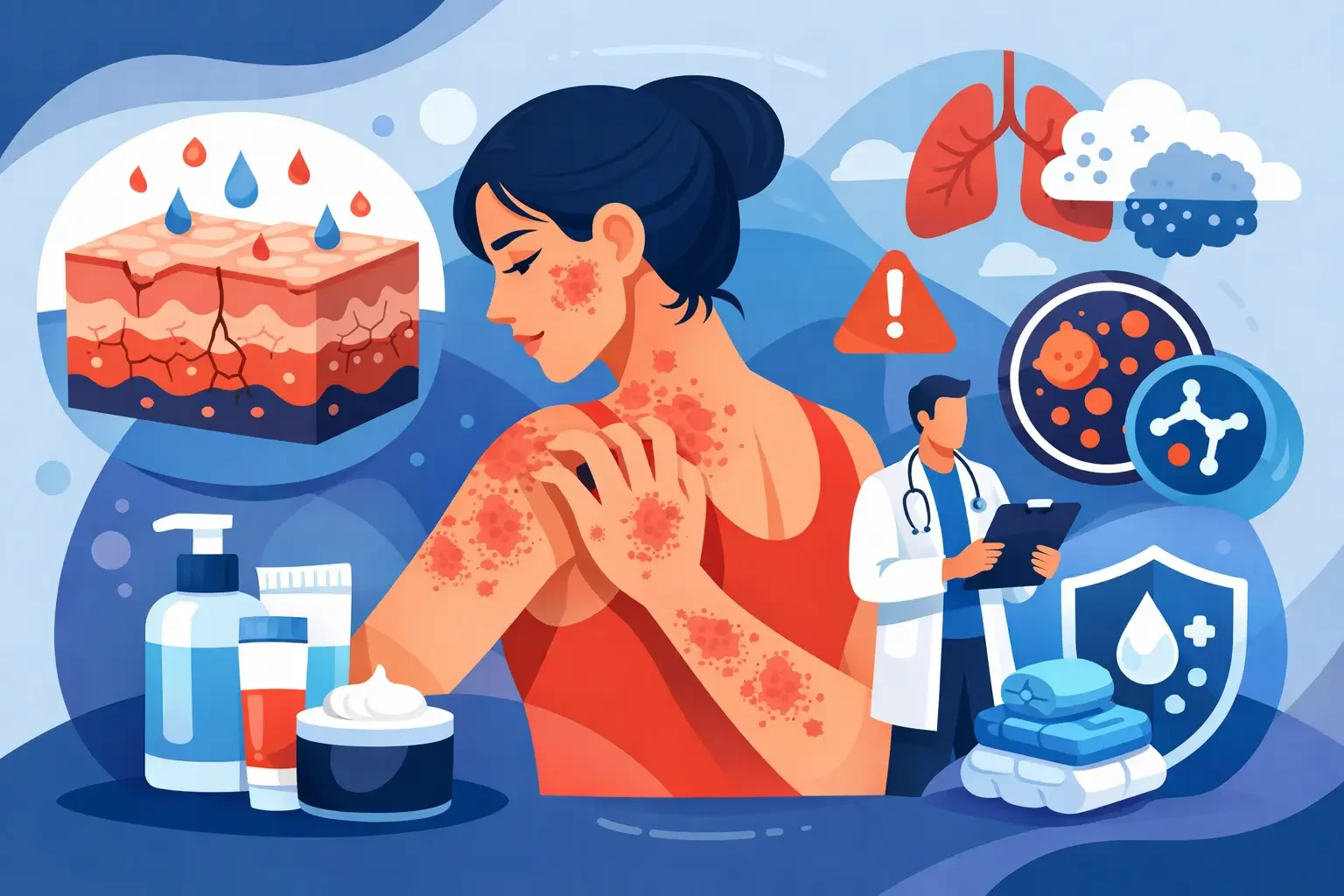 Cómo tratar dermatitis atópica grave