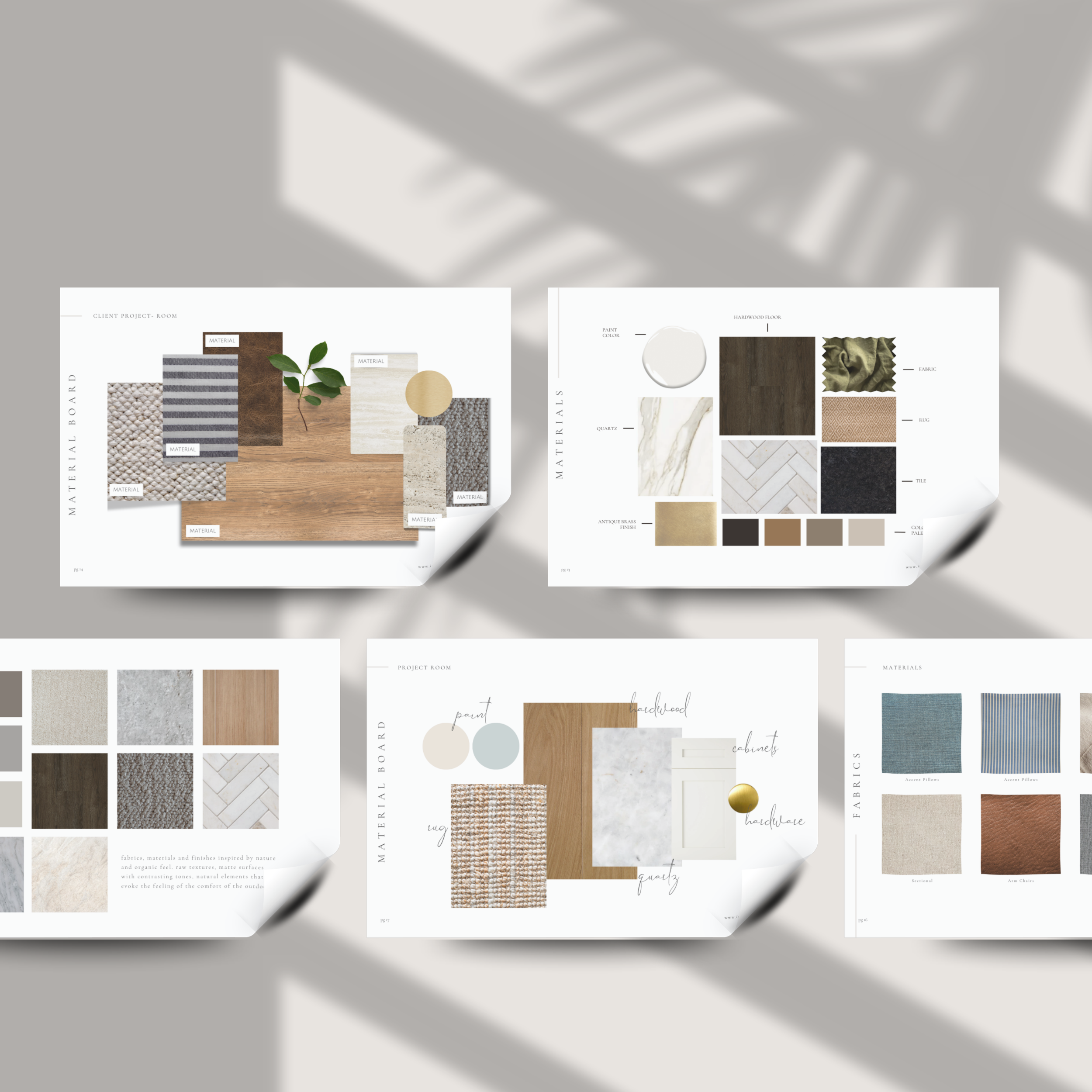 FFE Schedule Template for interior designers. Customizable in Canva, neutral colors with modern style and minimalist design.