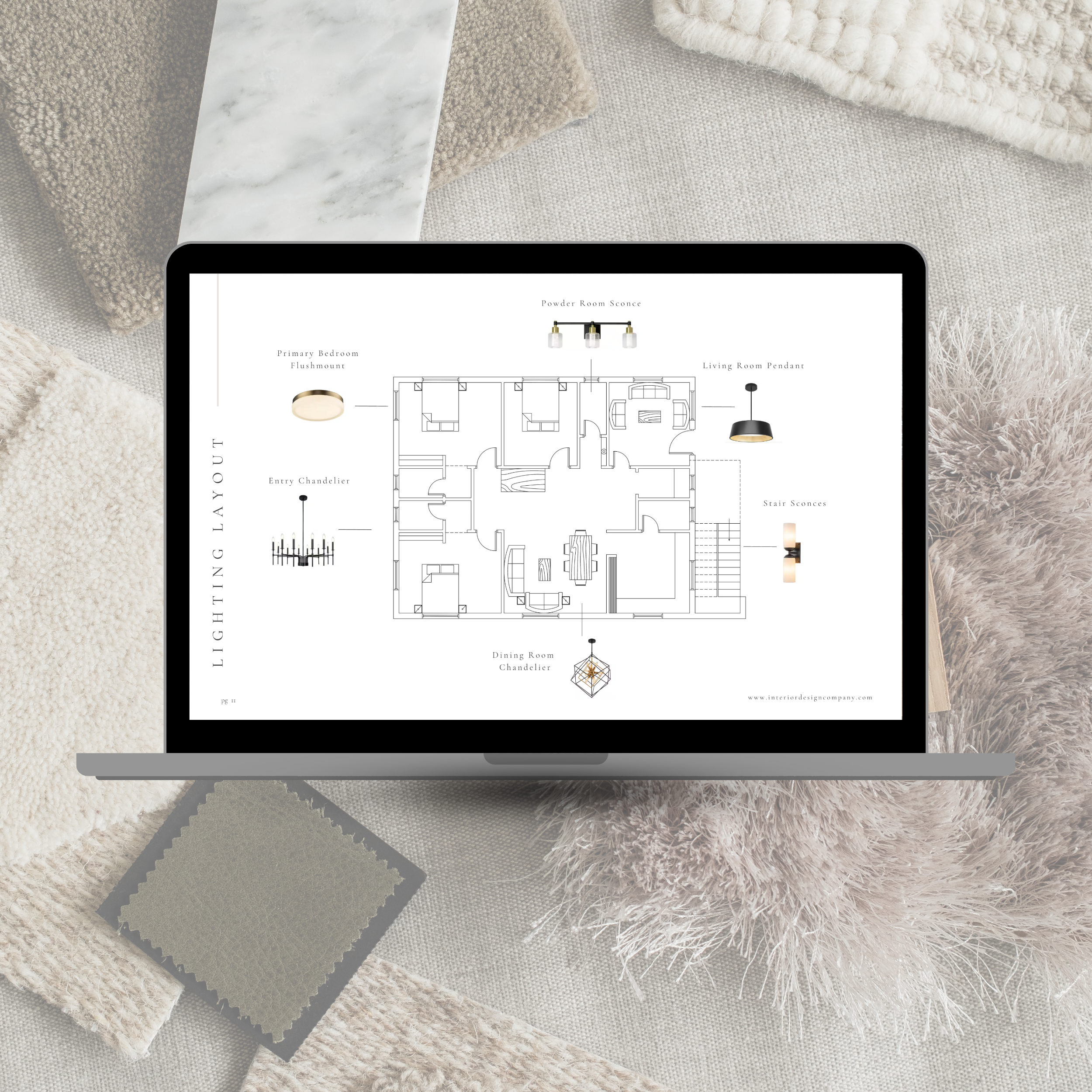interior design lighting plan schedule template