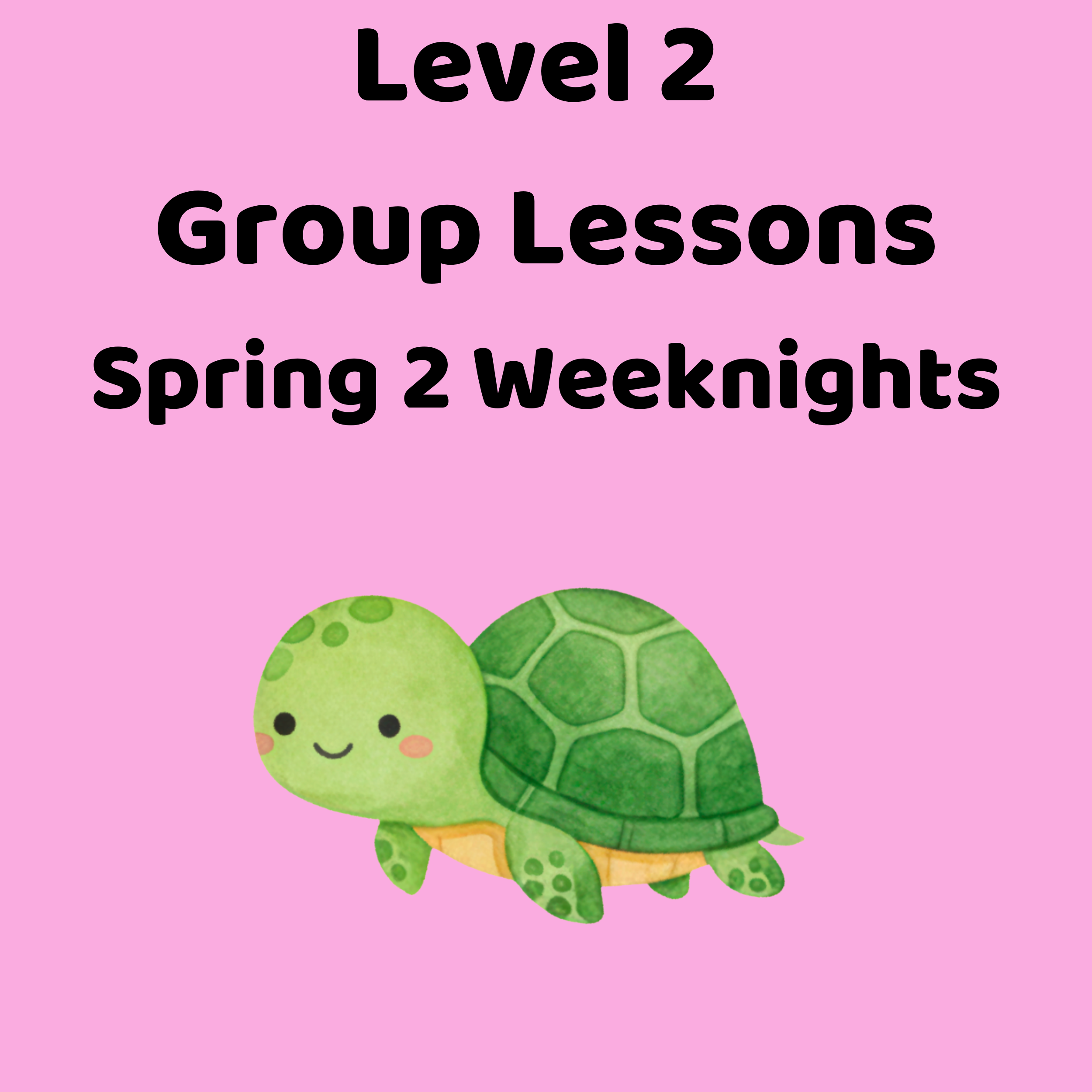 Level 2 Group Lessons - Spring 2 Weeknights