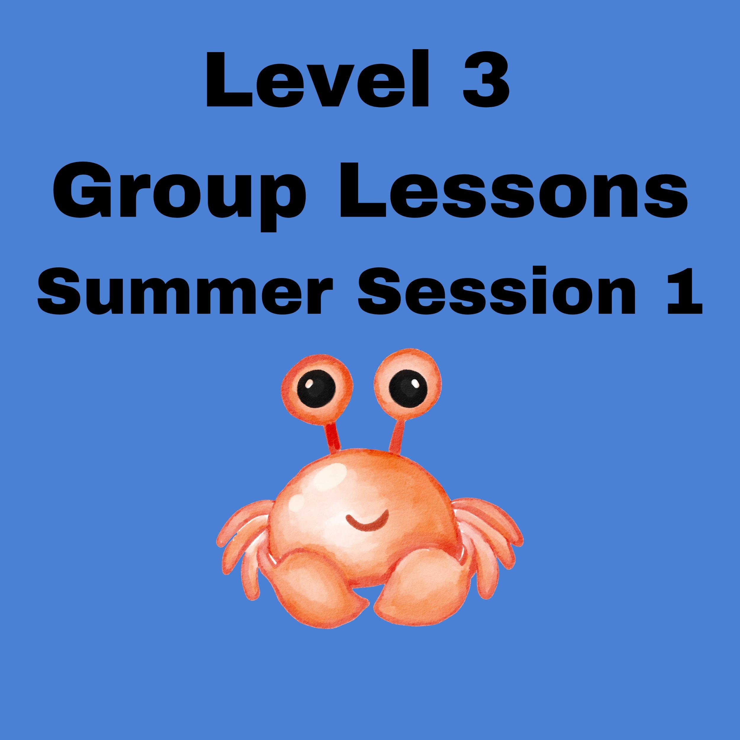 Level 3 Group Lessons- Summer Session 1