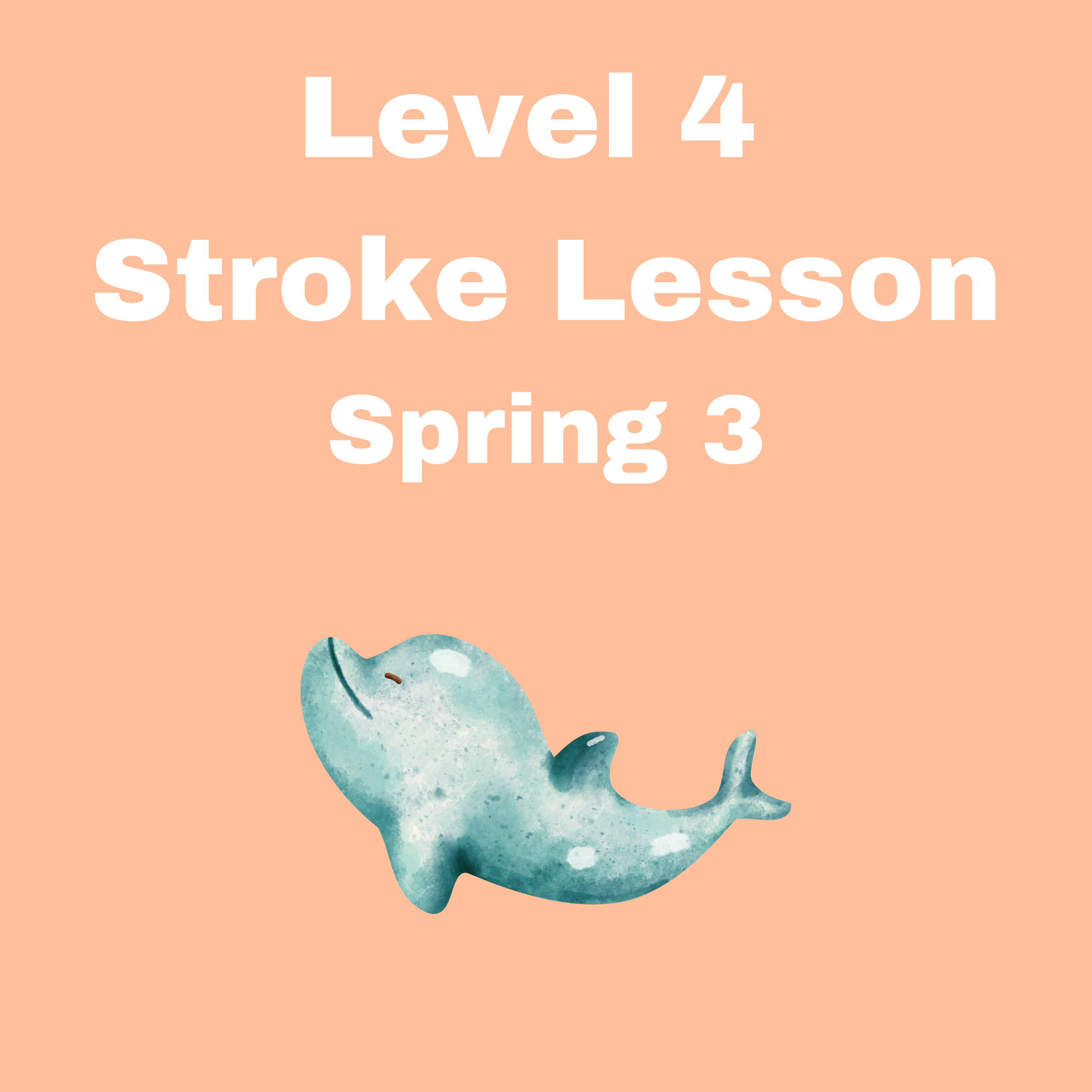 Level 4 Group Stroke Lesson-Spring 3 Saturdays
