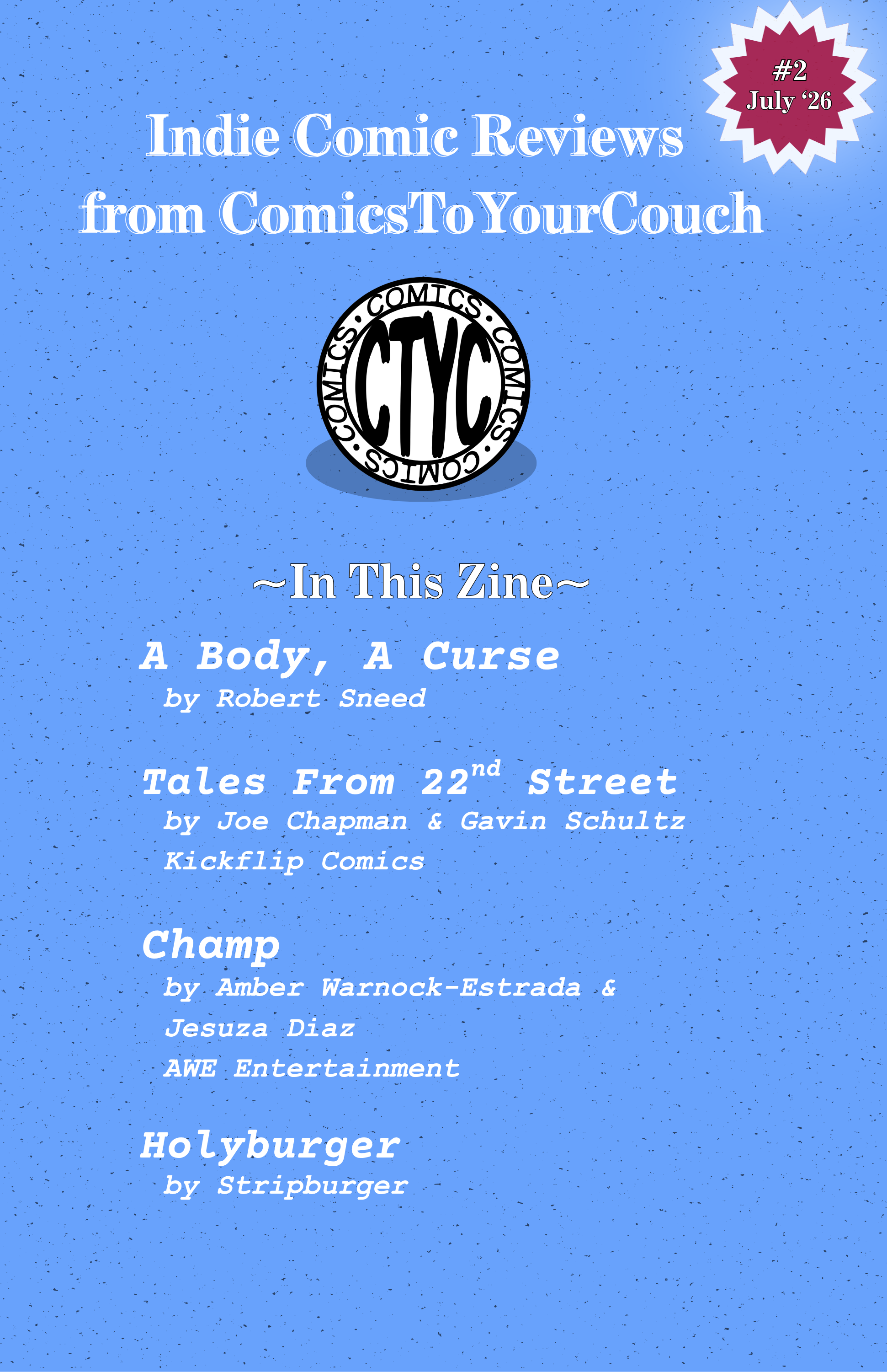 CTYC Indie Comic Review Zines #2