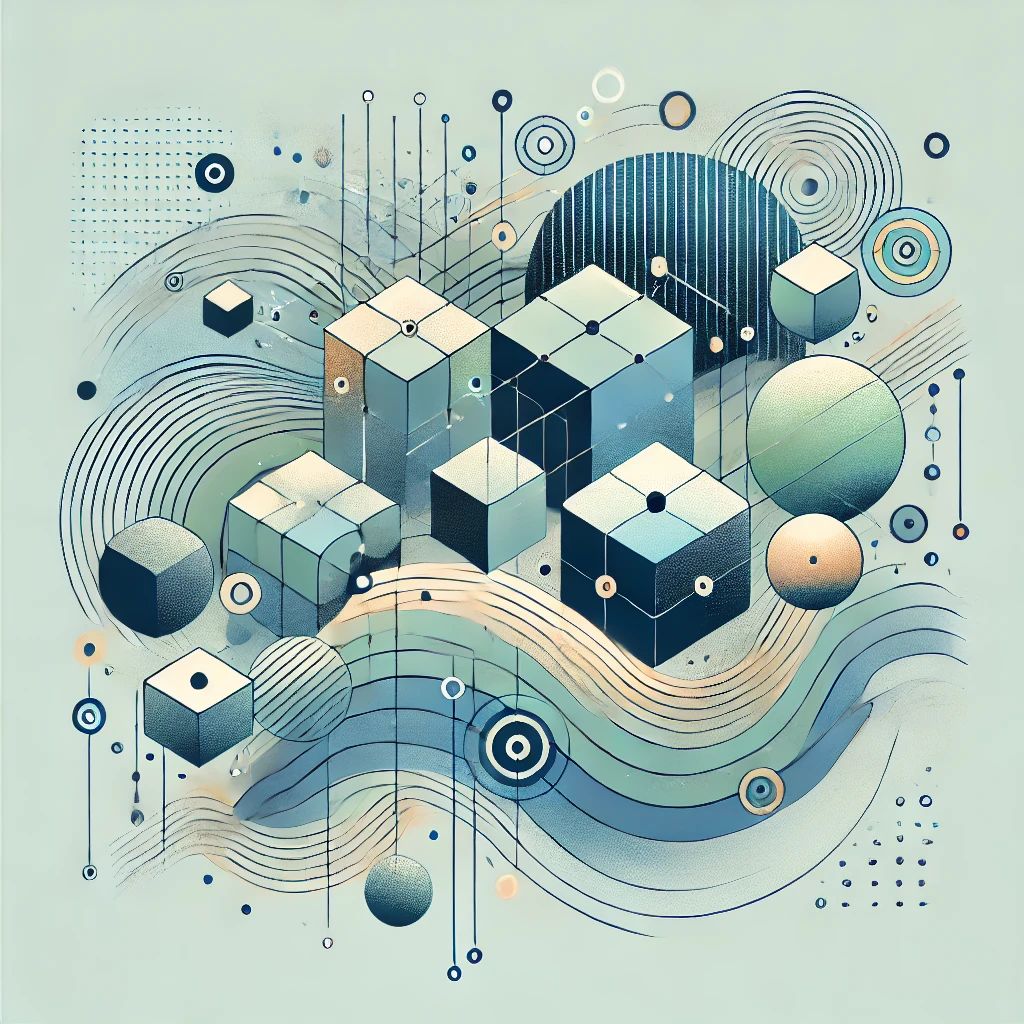 DALL·E 2024-09-15 22.33.02 - An abstract graphic for a machine learning workshop registration page. The design should be modern and minimalistic, featuring abstract geometric shap.png