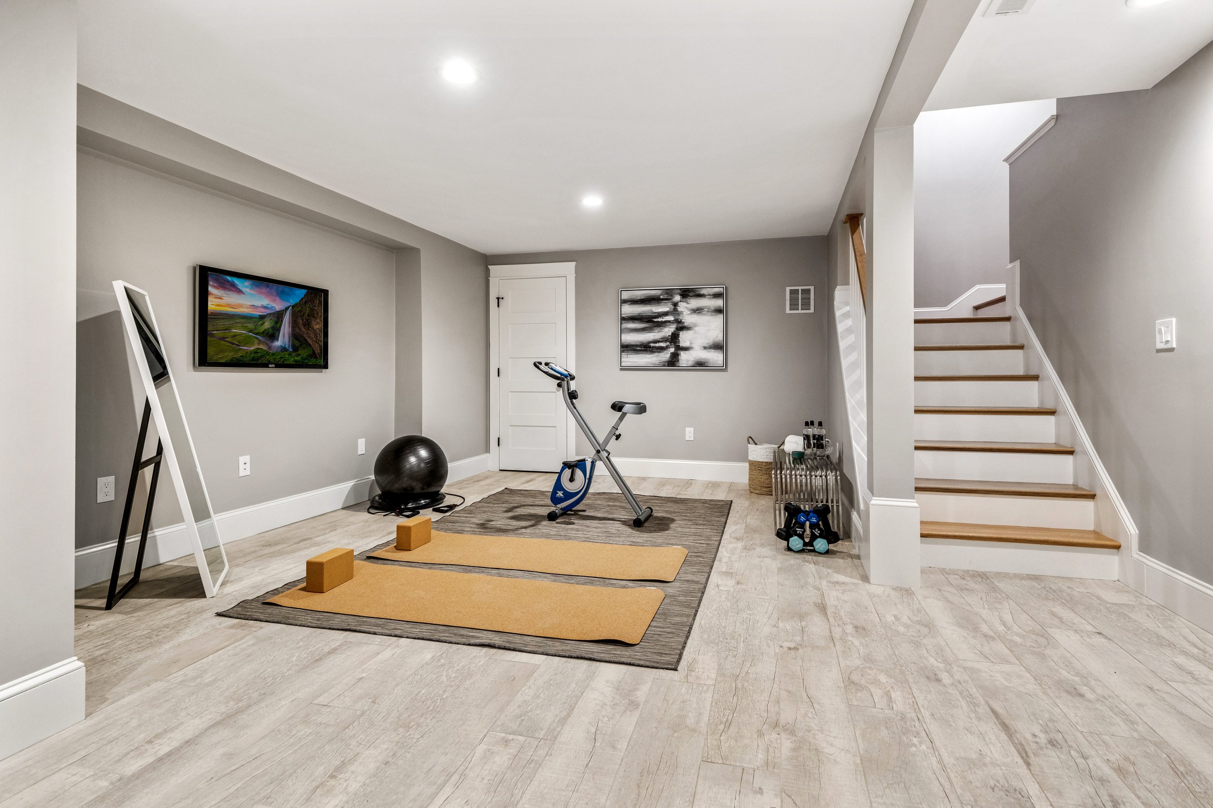 Open space is essential to this innovative build where a homeowner can use its versatility to suit their needs of a home gym, game room, home theatre of whatever their taste