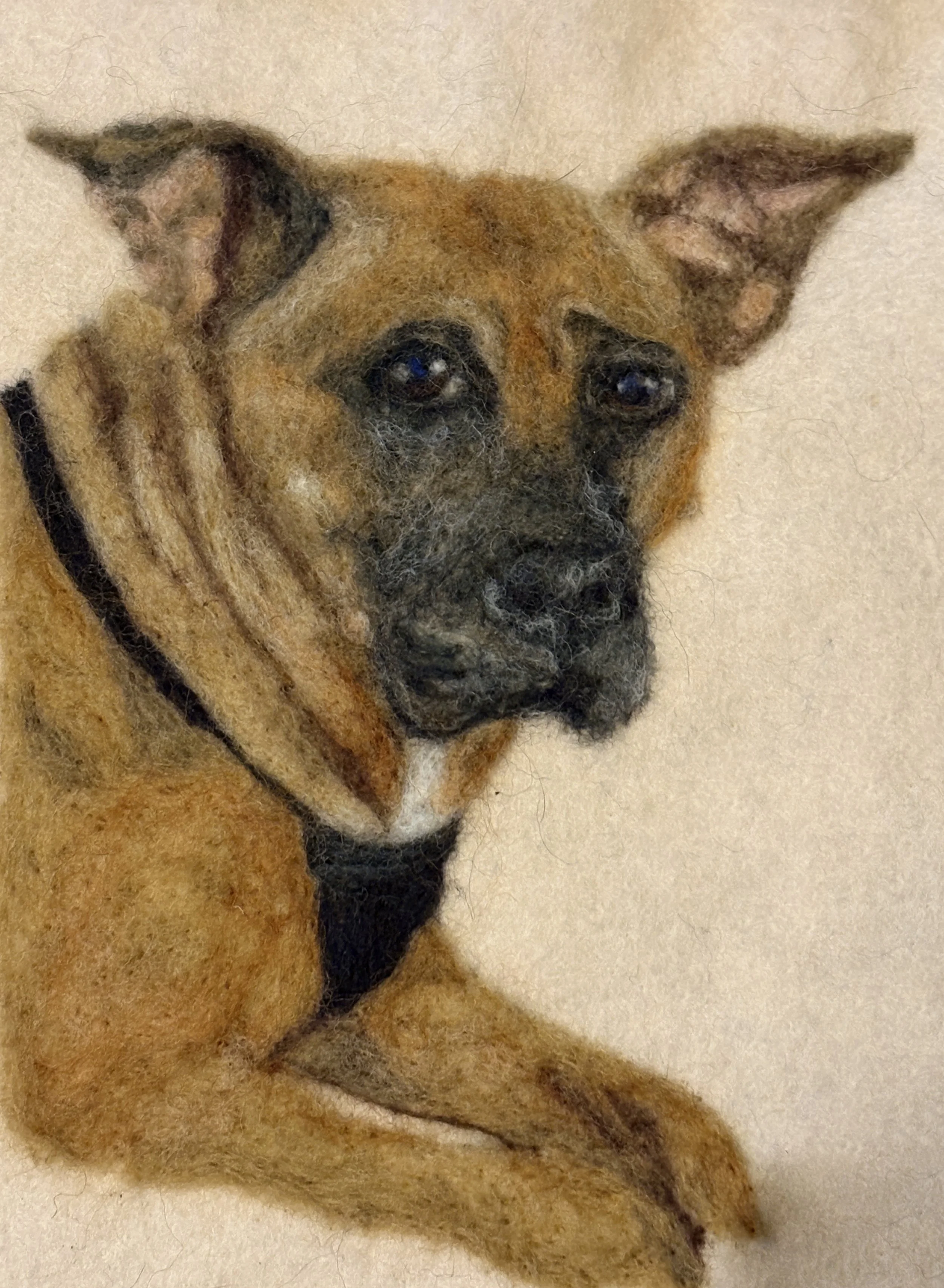 "Lily”
The love of a faithful dog leaves a mark on the heart that time can never erase. Lily captures not only the likeness of a beloved companion, but also the quiet devotion, loyalty, and unconditional love that defined her life.
A companion piece 
