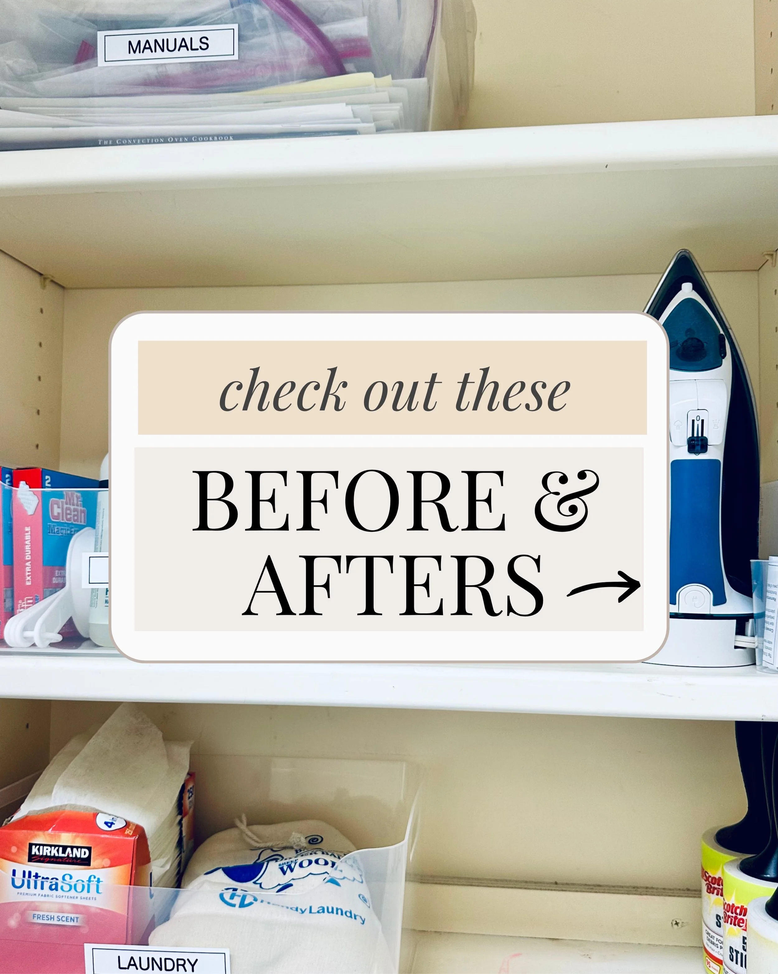 My client hired me to help him declutter and organize his laundry room. He is a busy father of two young kids and he needed a more functional space that is calming to his nervous system. Mission accomplished!

What do you think?

Hi there, I&rsquo;m 
