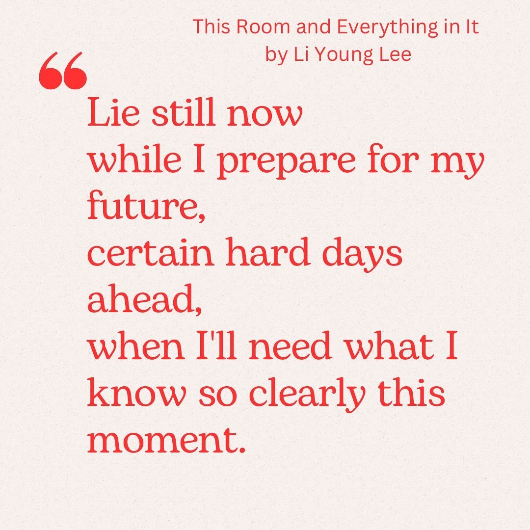 This is one of my all time favorite poems from one of my all time favorite poets, Li Young Lee. The book is The City in Which I Love You. 💕