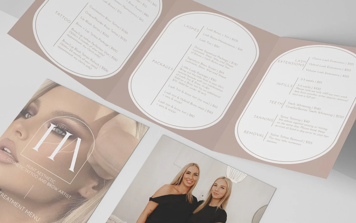Nothing better than a pretty tri-fold brochure ✨ 
@hunt.aesthetic 

#branding #brandidentity #brandingdesign #brandingagency #brandingstrategy #branddesigner #brandingidentity #metdesignco #brandingstudio