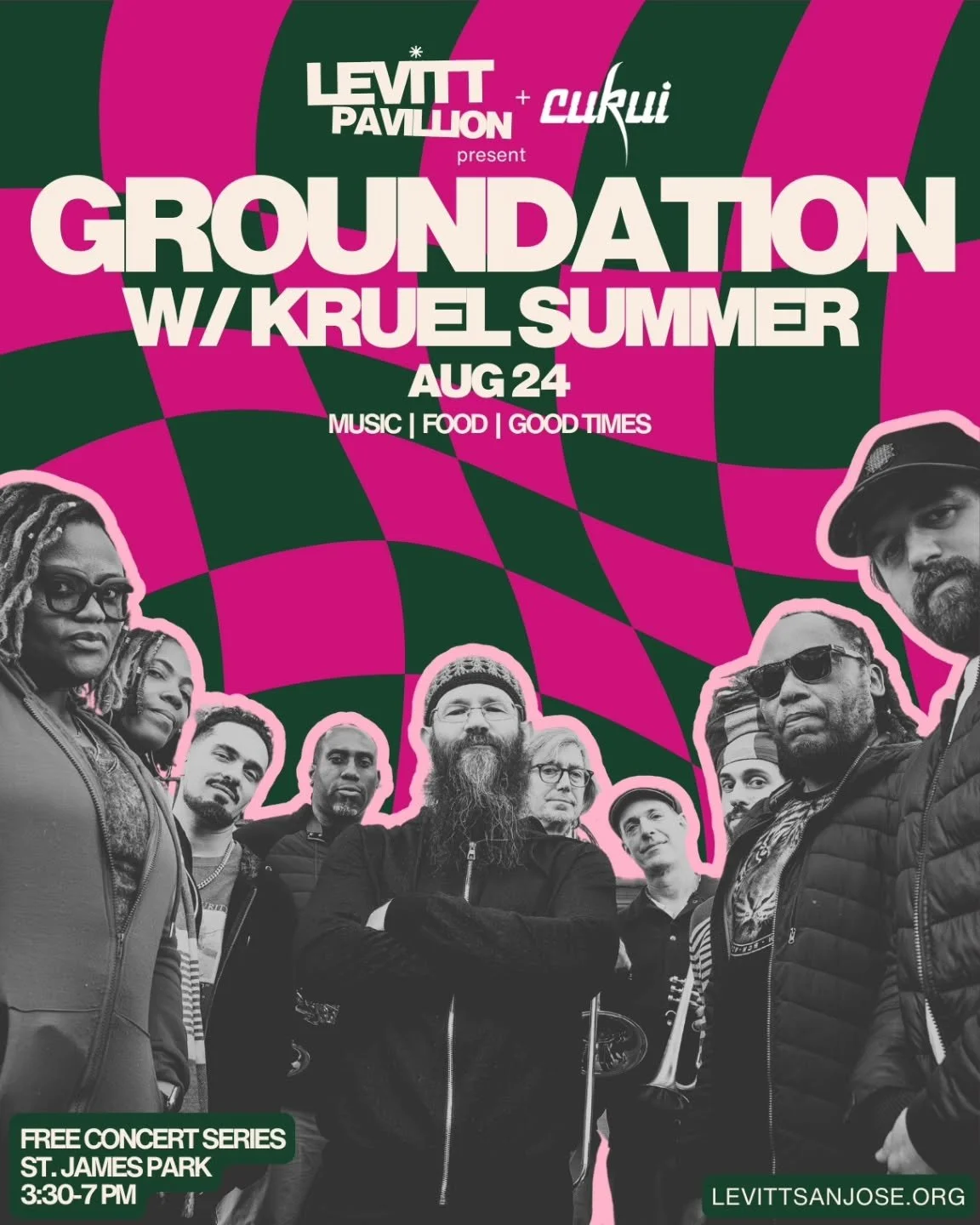 π₯π₯π₯ Bring the whole family THIS SUNDAY we will be hanging out rocking with @instagroundation @kruelsummermusic @cukui @levittsanjose @filcoevents St. James Park Downtown San Jose 3:30-7PM Raising Money for the Heartworkers Union Youth Scholarship