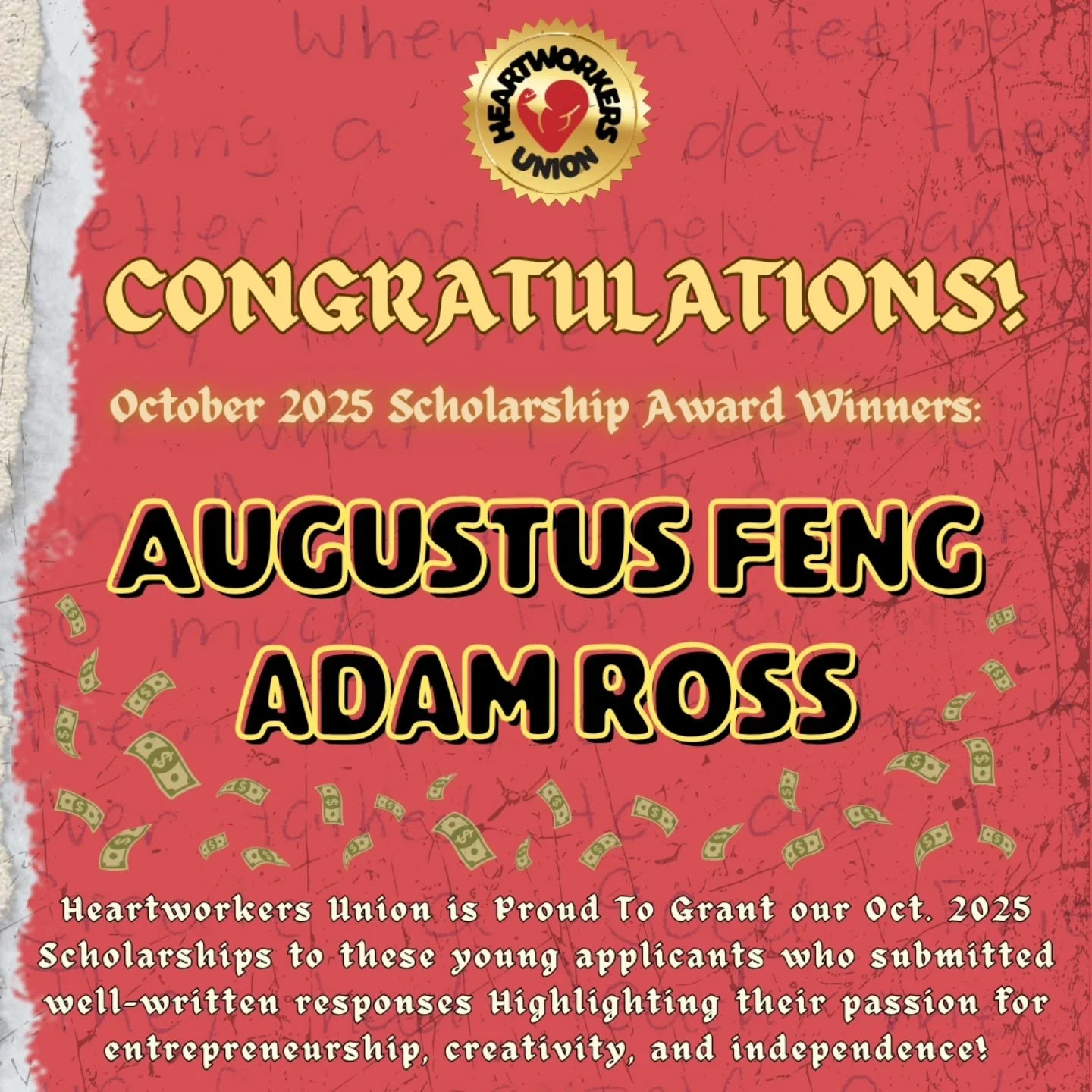 WE ARE BACK WITH 2 NEW SCHOLARSHIP WINNERS FOR THE MONTH OF OCTOBER๐ฅ๐ฅ๐ฅ๐ฅ๐ฅ
We are so excited to award these 2 young entrepreneurs and support their business ventures! Augustus and Adam are both still in Middle School with HUGE dreams and visions