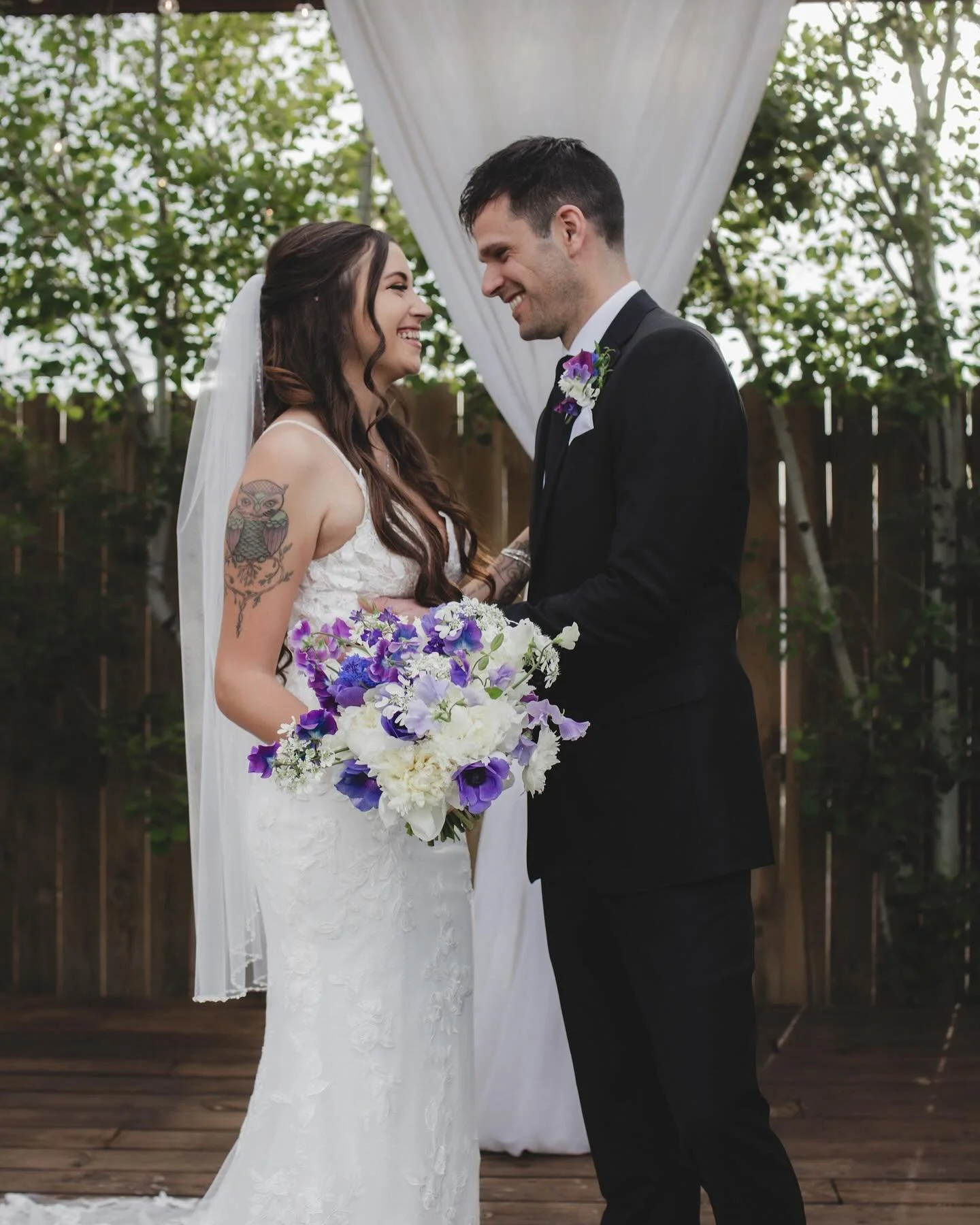 It was such a pleasure creating @missjamie7 bouquet and her beau&rsquo;s boutonni&egrave;re for their stunning wedding at @balistrerievents congrats you two 💕

📸 @scorpio67_photography