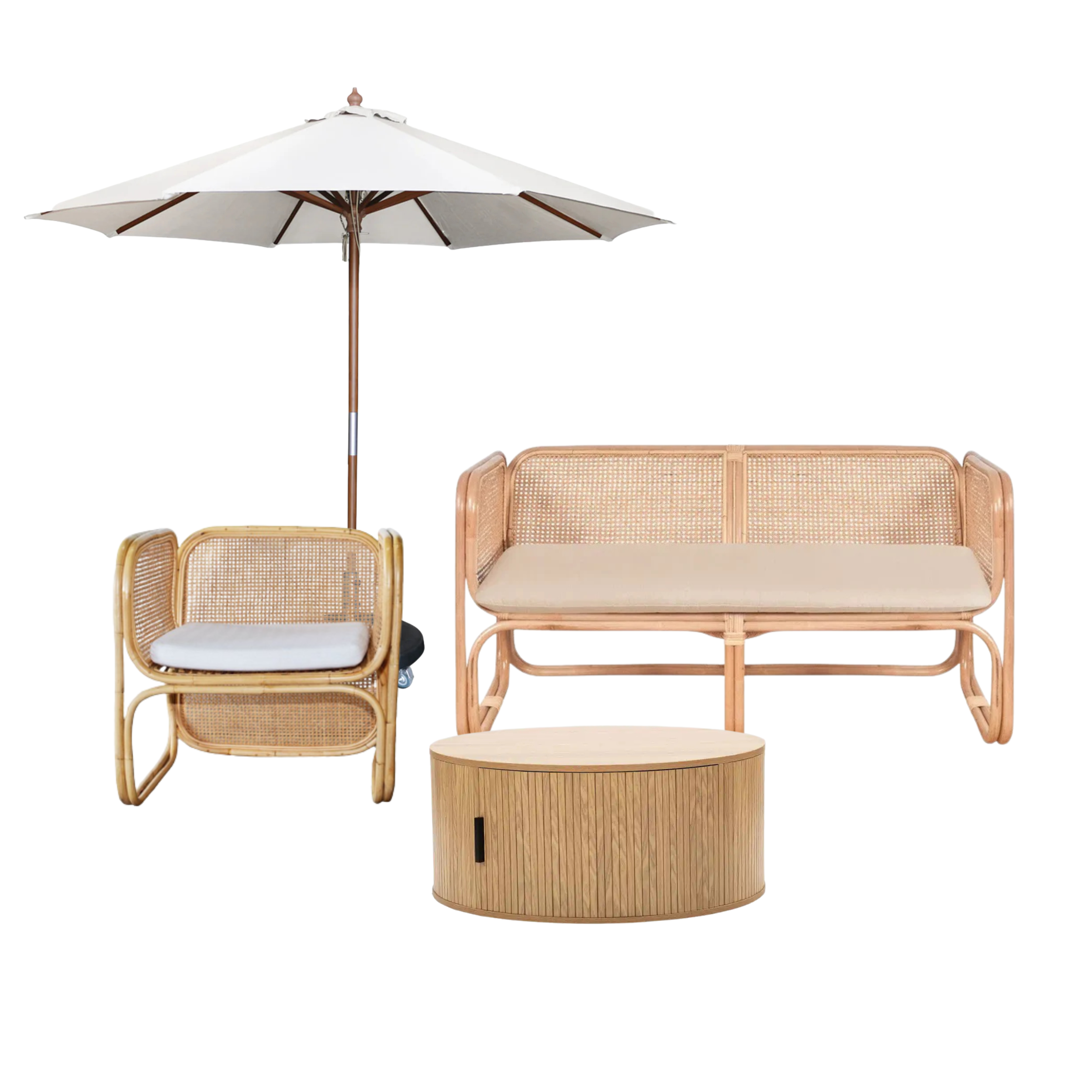 Rattan Lounging Set