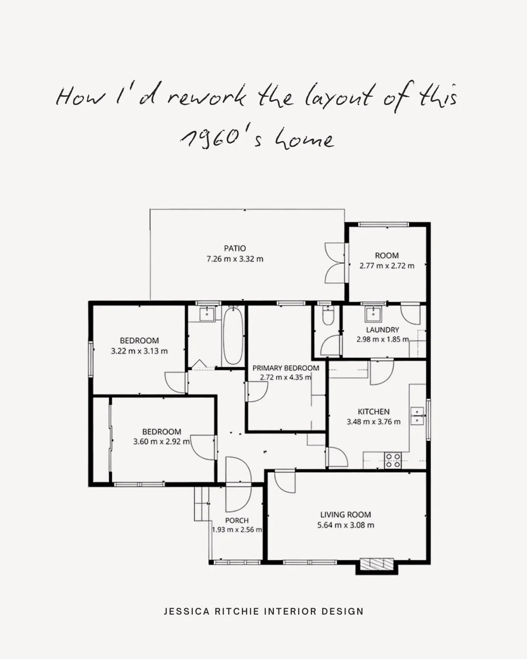 A home does not always need more square metres, just a better layout. In this concept, I reworked the plan to reduce dead space, open up the living zone and create a more functional kitchen, dining and entry sequence. The result is a home that feels 