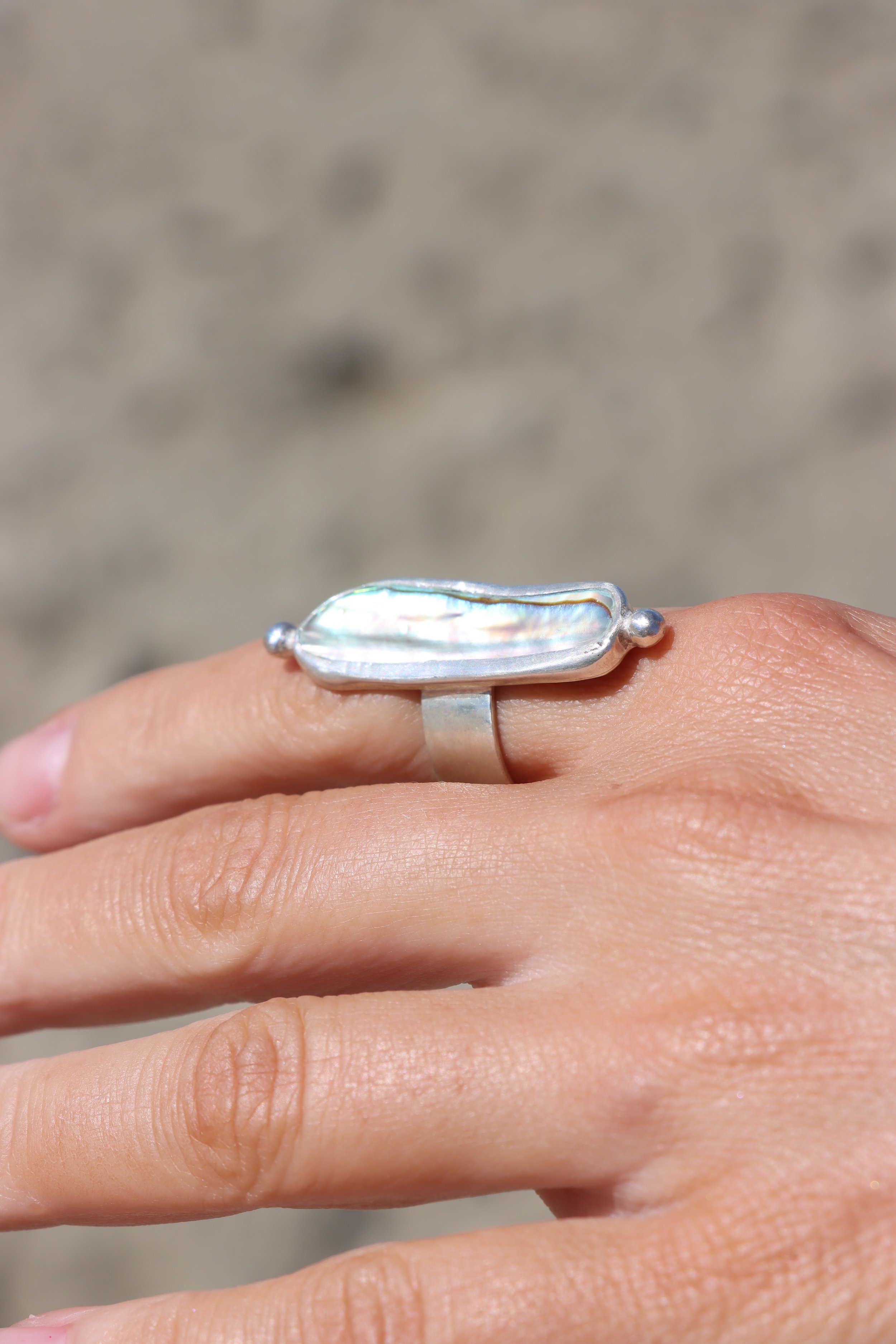 Pāua magic ring