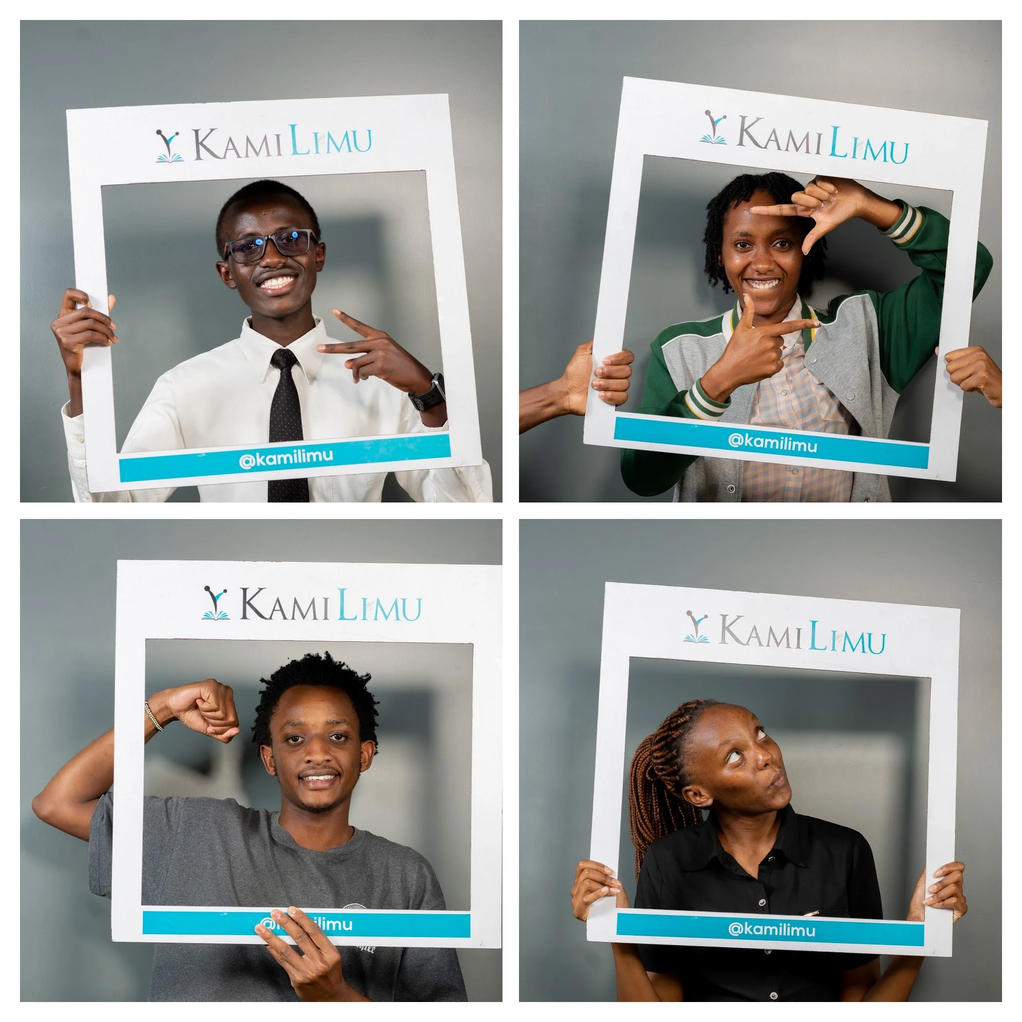 KamiLimu Mentees Cohort 9 Holding KamiLimu Branded Photo Prop