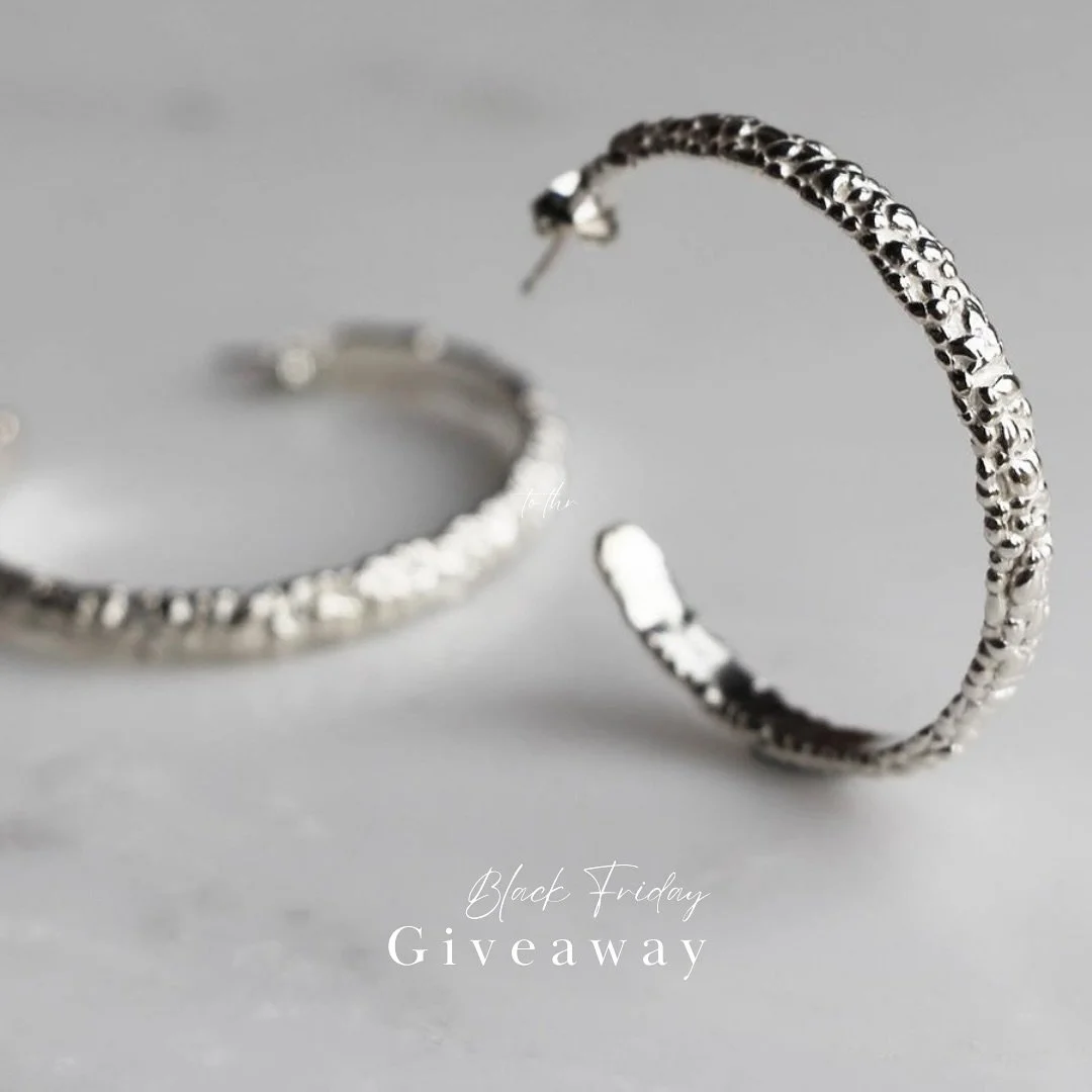 We have something for you&hellip; 

This Black Friday, win a pair of handmade hoop earrings from our Lichen Collection, available in silver or oxidised silver. 

To enter, we&rsquo;d love for you to:

- Follow our account
- Like this post
- Leave a c