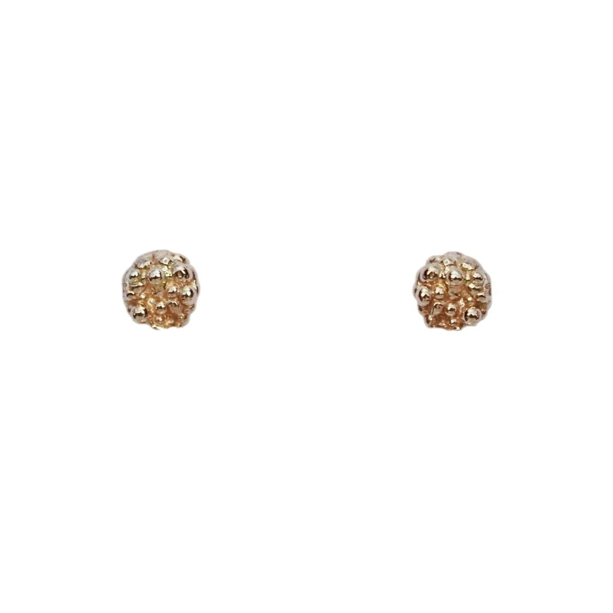 Lichen Studs 9k Yellow Gold