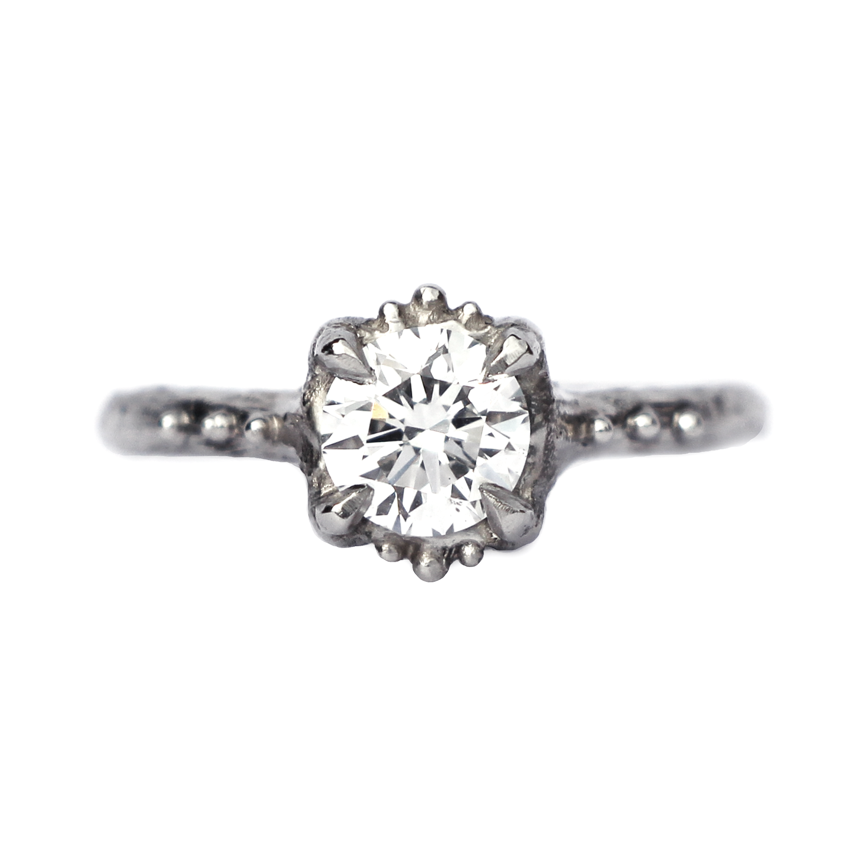 Original Into The Deep Solitaire Ring with 0.80ct GIA Diamond Platinum