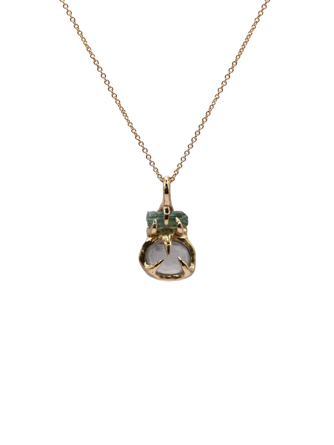 Double Aquamarine Necklace