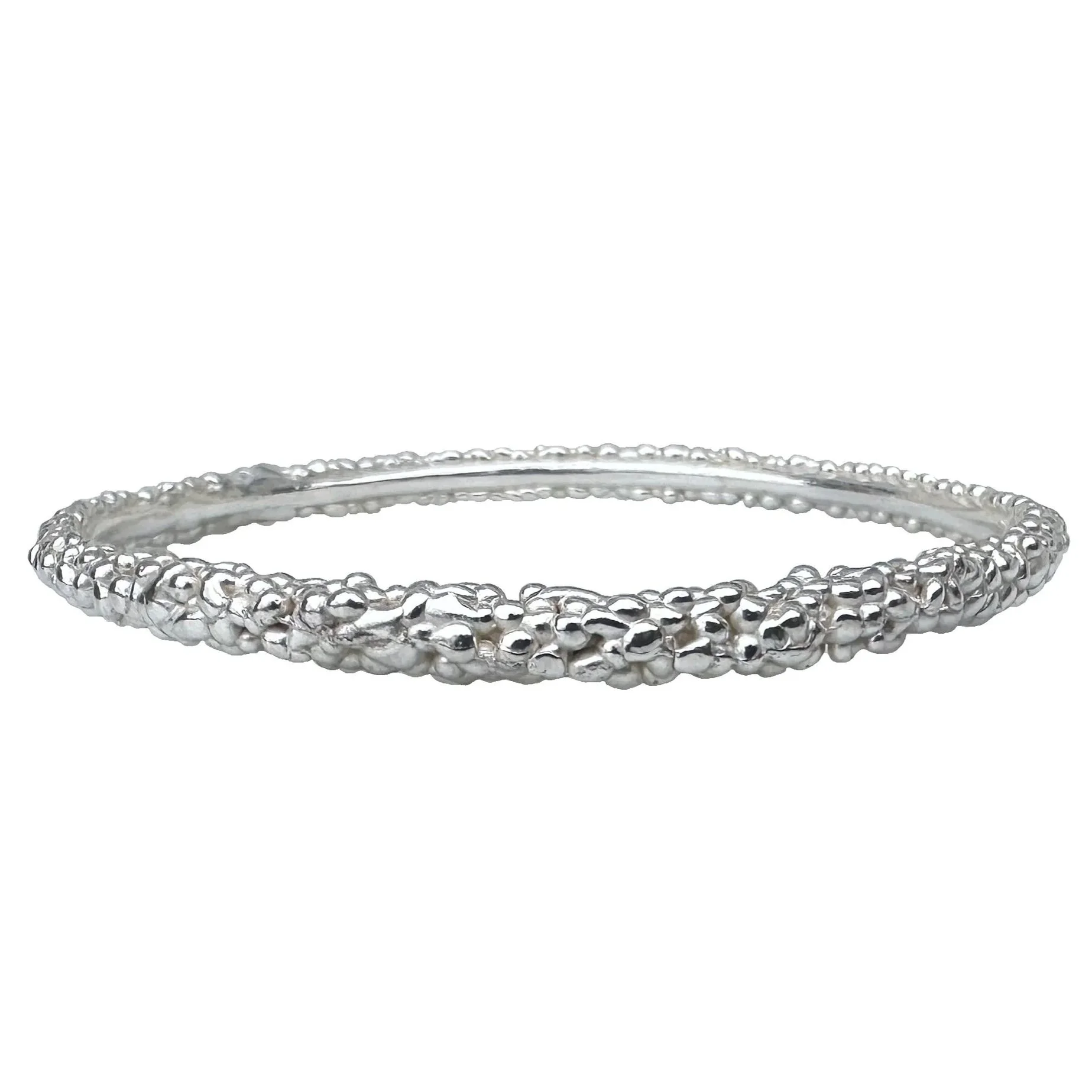 Lichen Bangle Silver