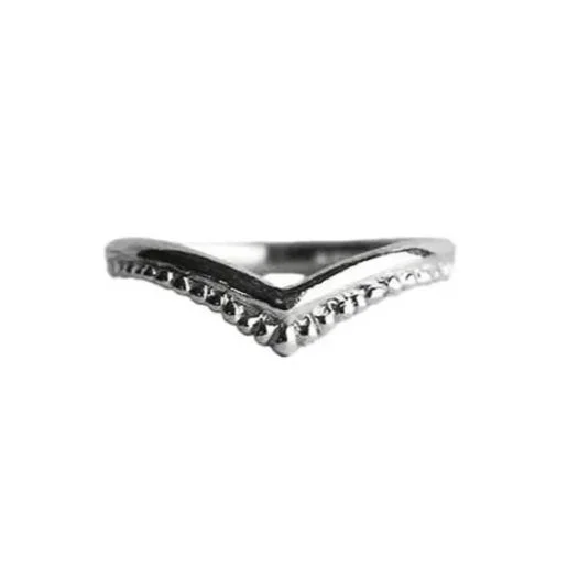Starfish Wishbone Ring Platinum