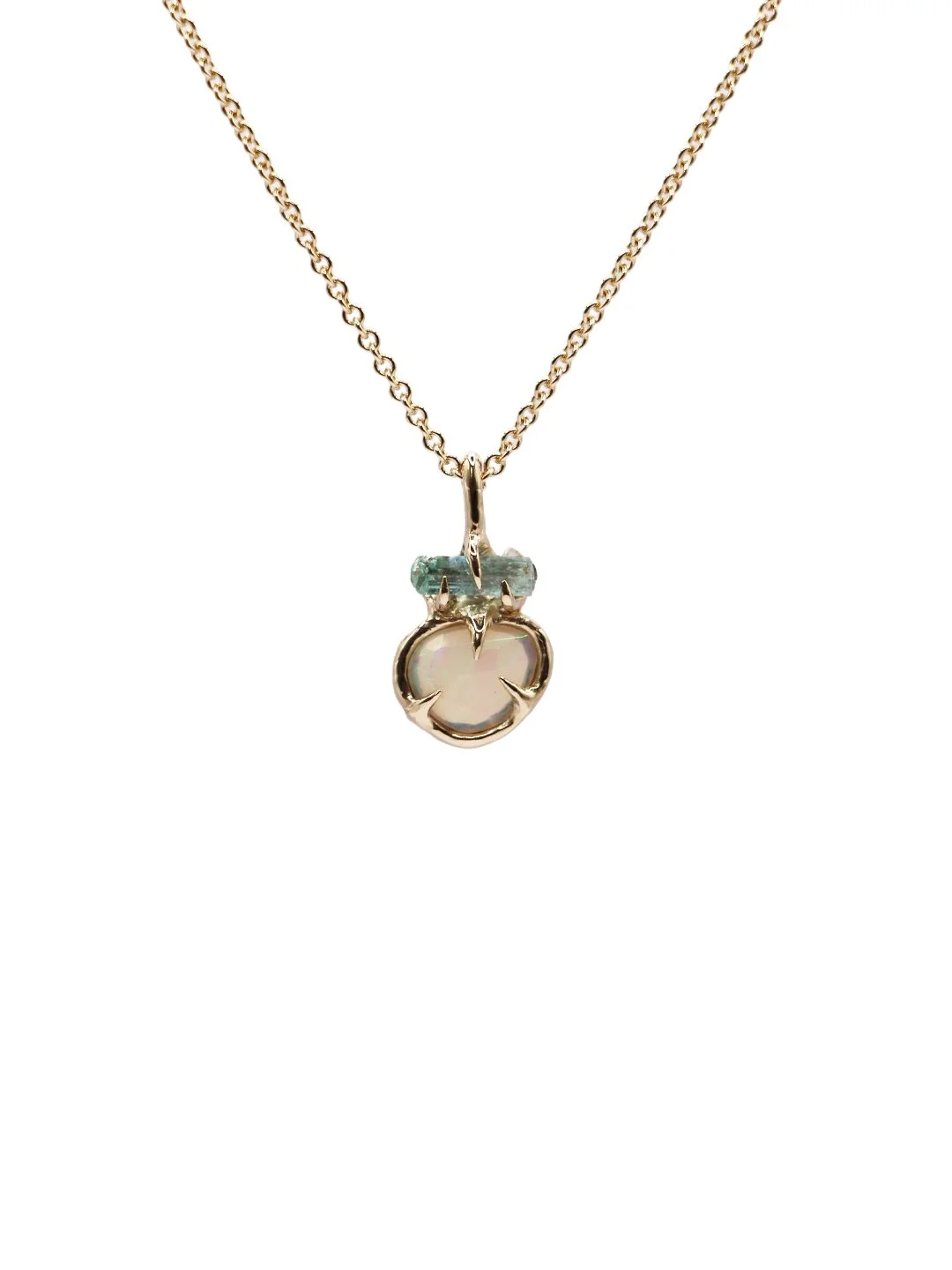 Opal & Aquamarine Necklace #2