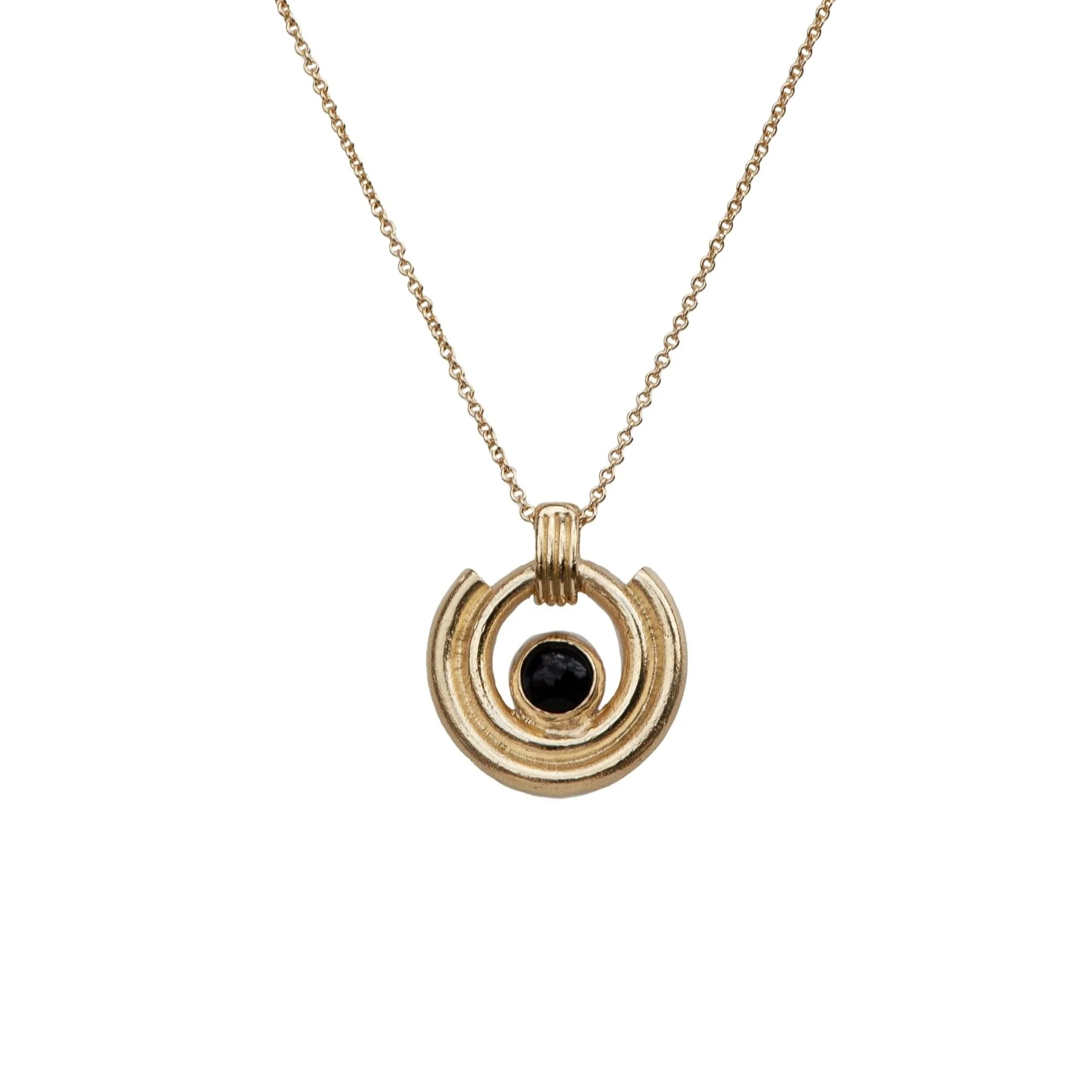 Relic Necklace with setting 14k Yellow Gold