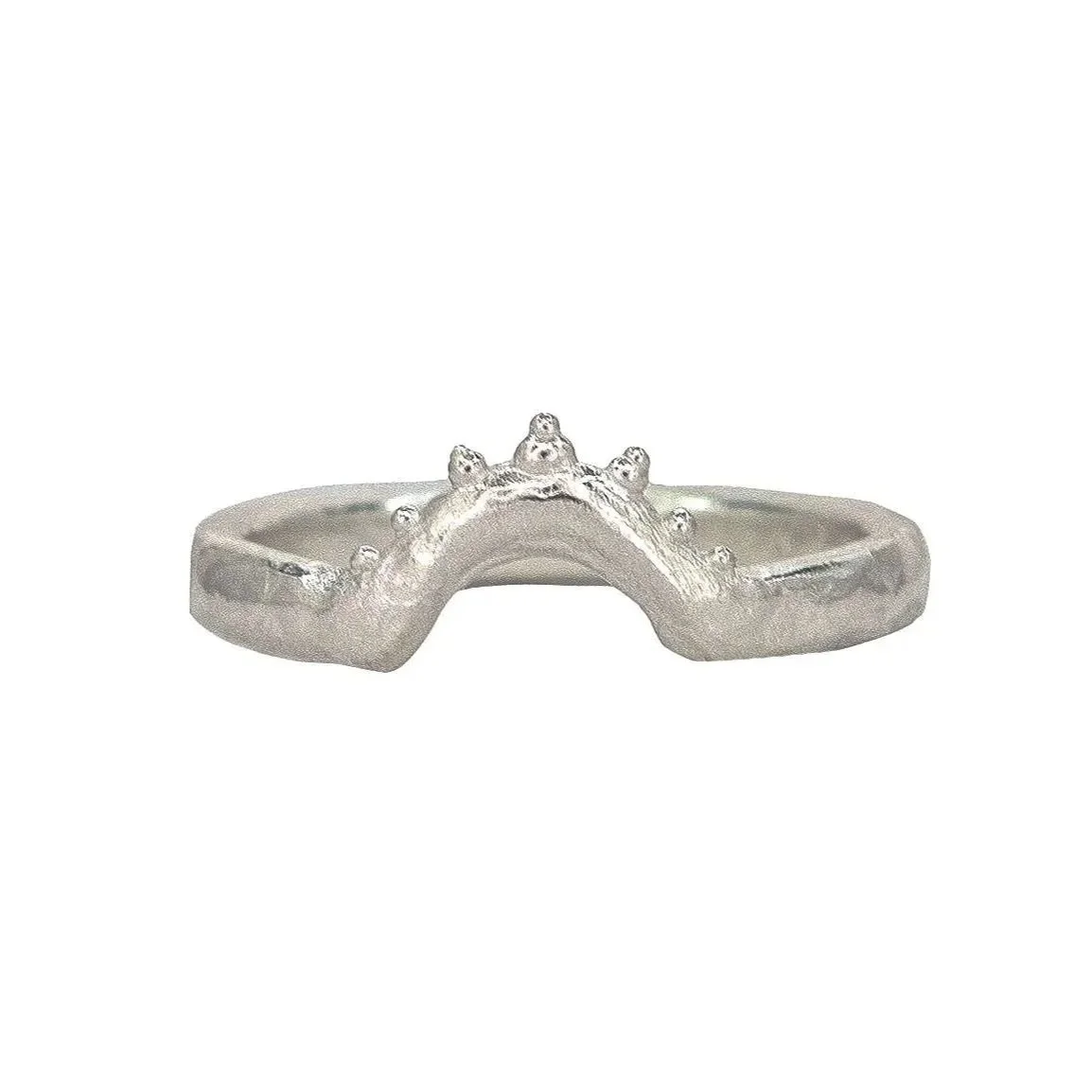 Urchin Halo Stacking Ring Silver