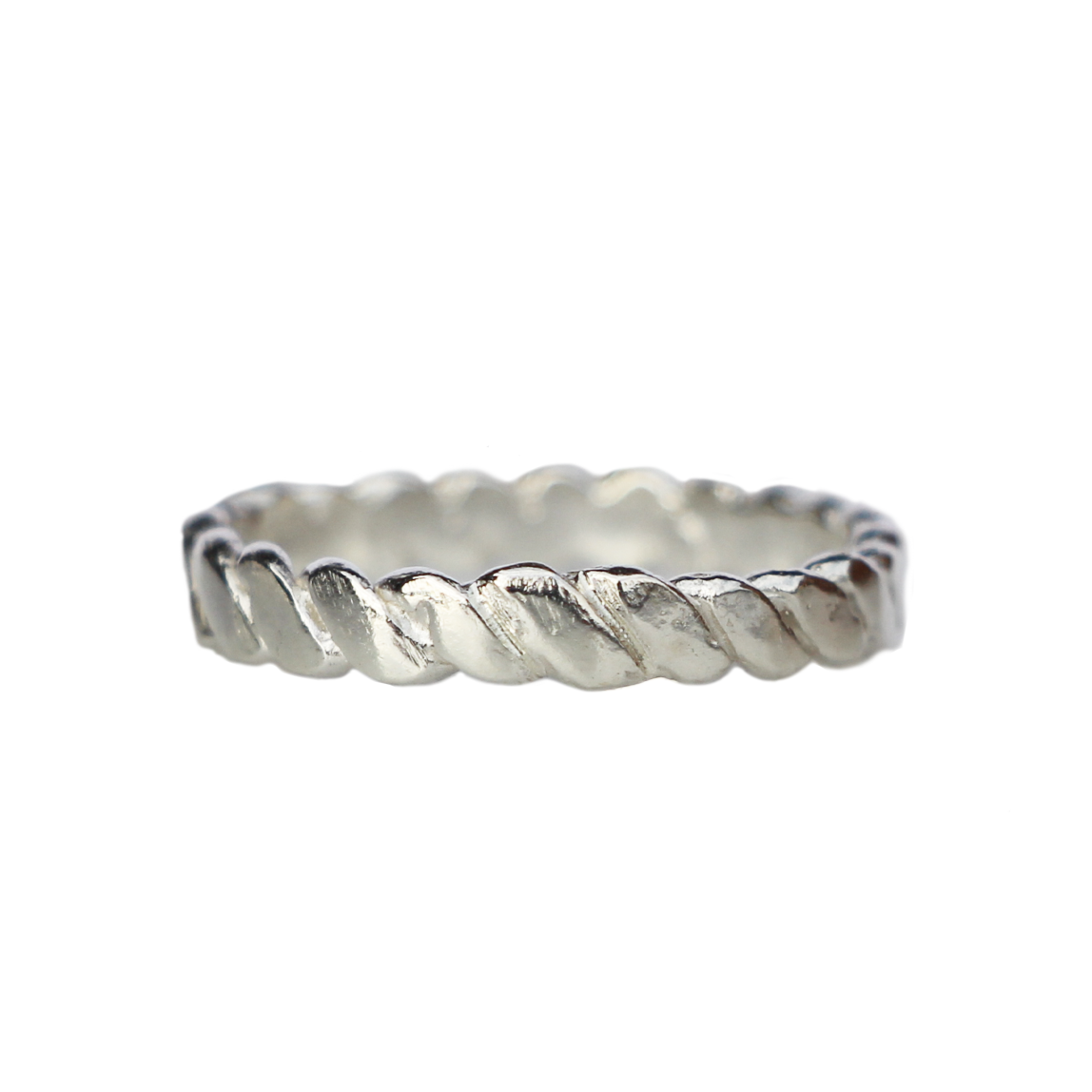 Nautical Rope Ring Silver