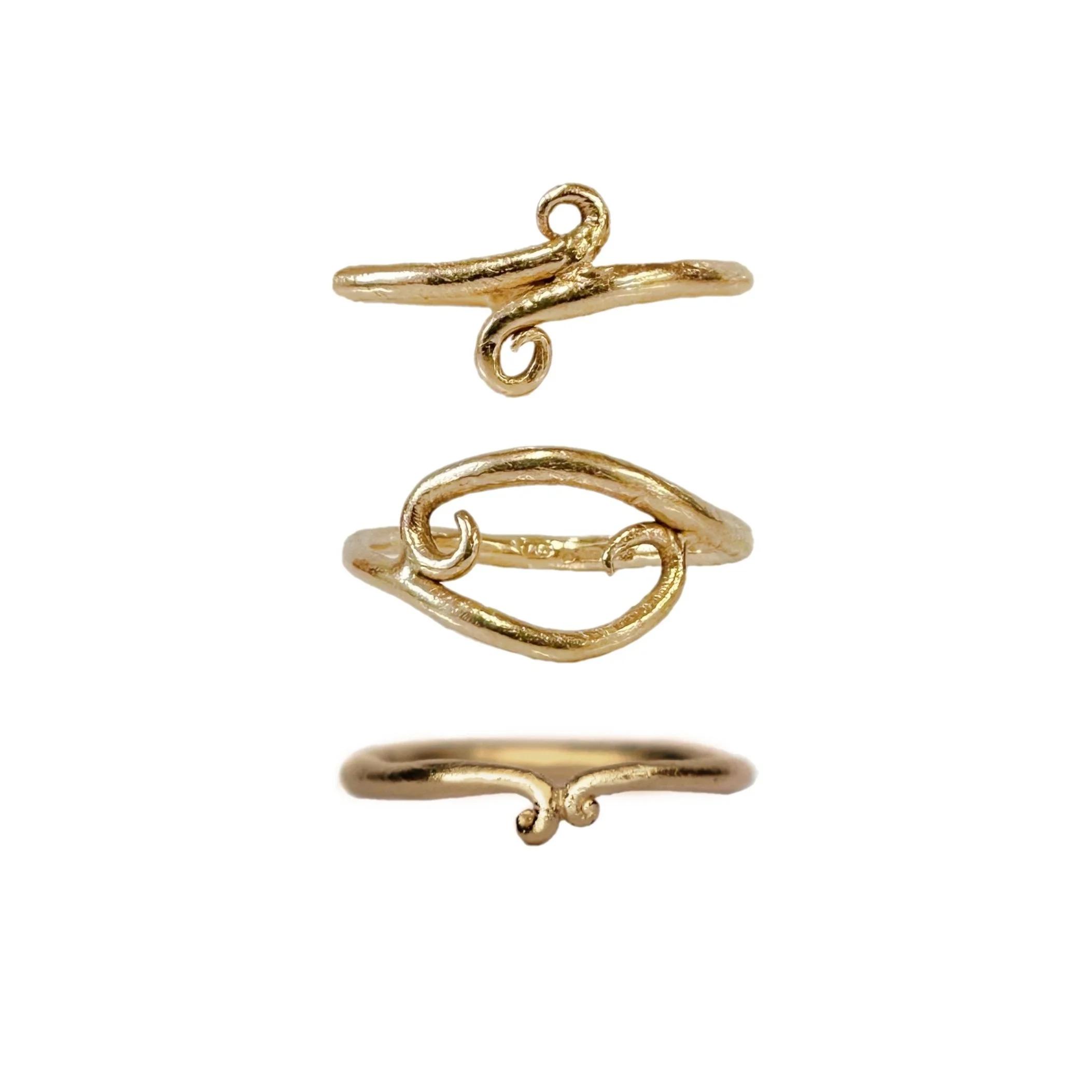 Kelp Midi Ring Yellow Gold