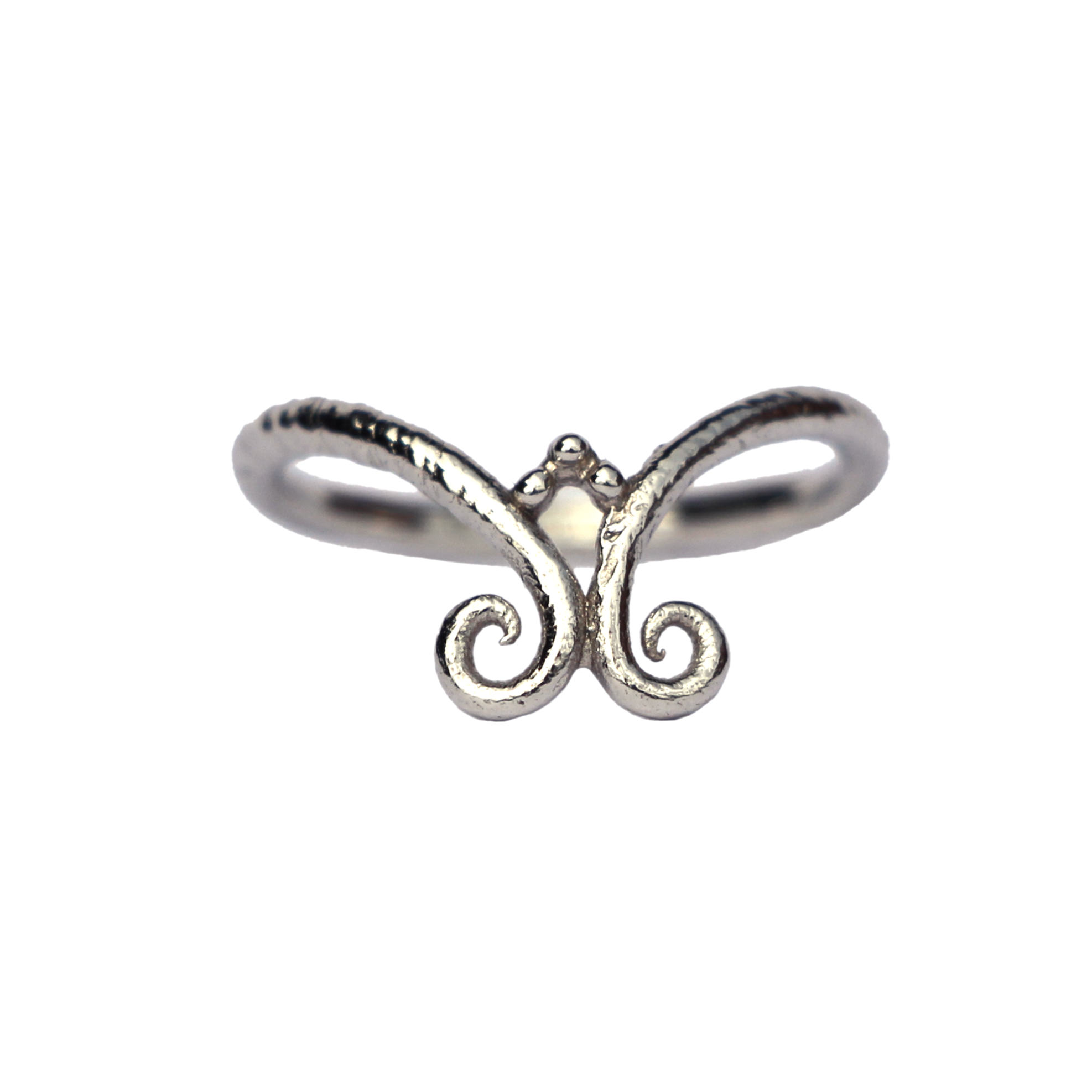 Kelp Wave Stacking Ring Platinum
