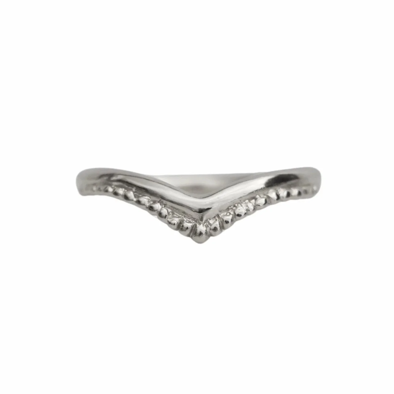 Starfish Wishbone Ring Silver