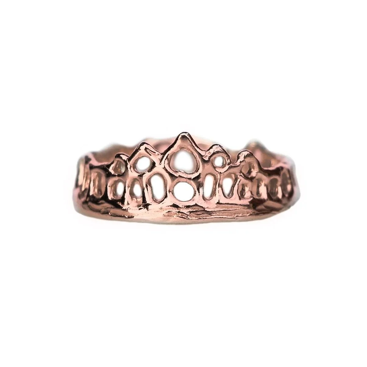Mermaid Crown Ring 9k Rose Gold