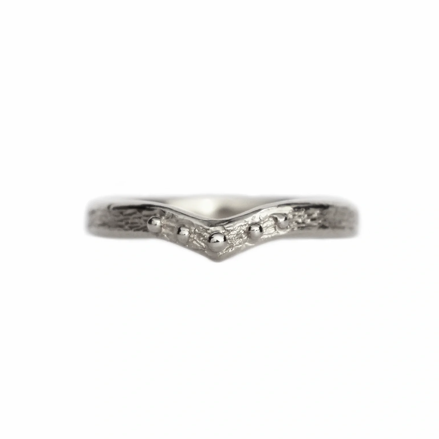 Woodland Wishbone Ring Silver