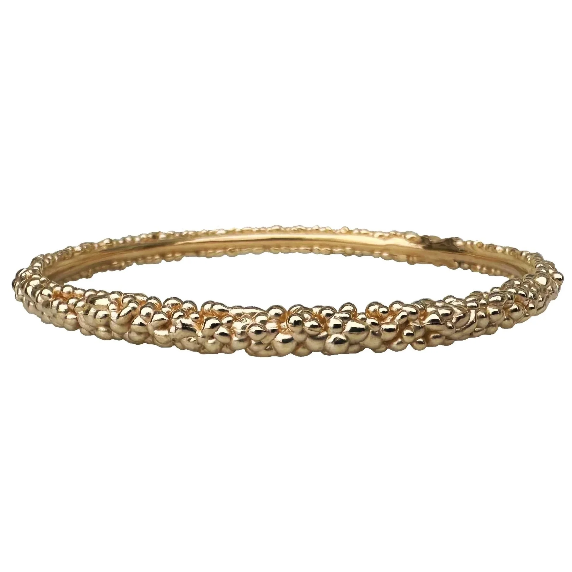 Lichen Bangle 9k Yellow Gold