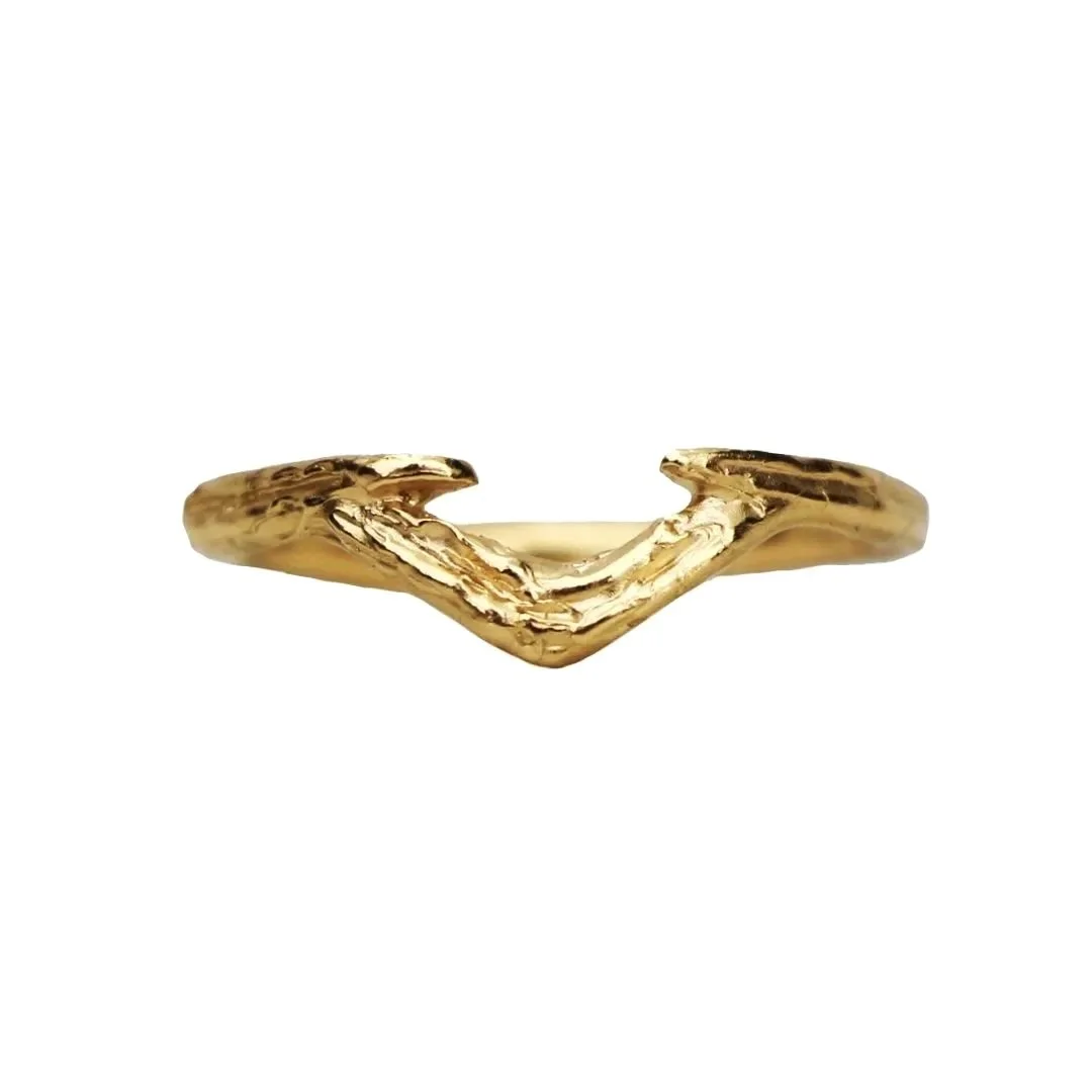 Studley Royal Halo Ring 14k Yellow Gold