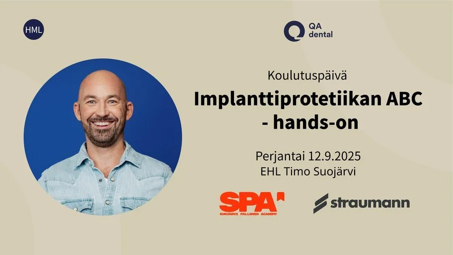 Koulutuspäivä 12.9.2025 - Implanttiprotetiikan ABC - hands-on, EHL Timo Suojärvi