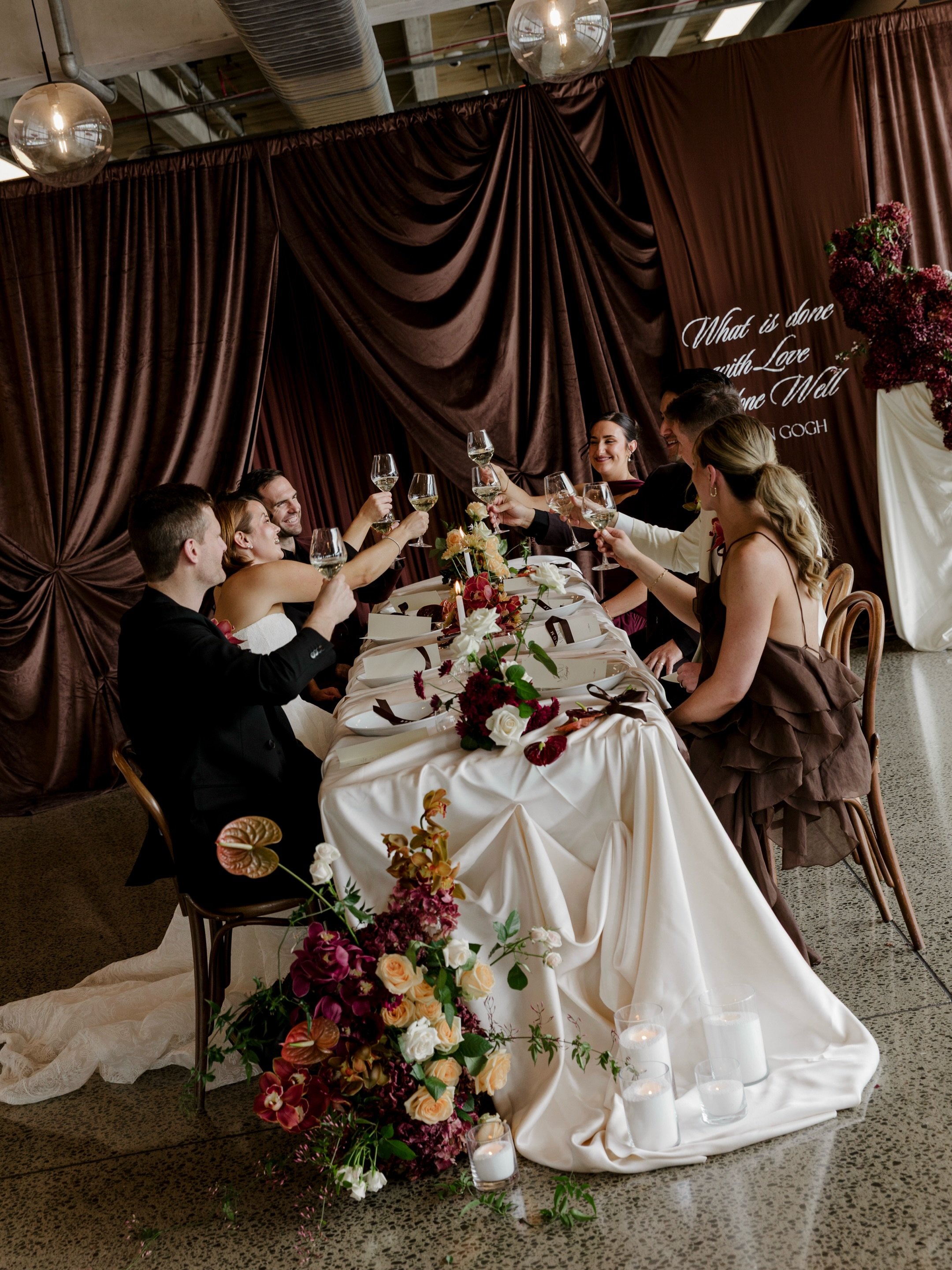 Eat, drink and be married 🍸

Vendors &mdash; 
Photography &mdash; @oliviamelhopweddings
Wedding Planning &amp; Styling &mdash; @elegantandwild
Florals &mdash; @elderflower_florist
Content Creation &mdash; @momentsbylilastudios
Makeup Lead &mdash; @s