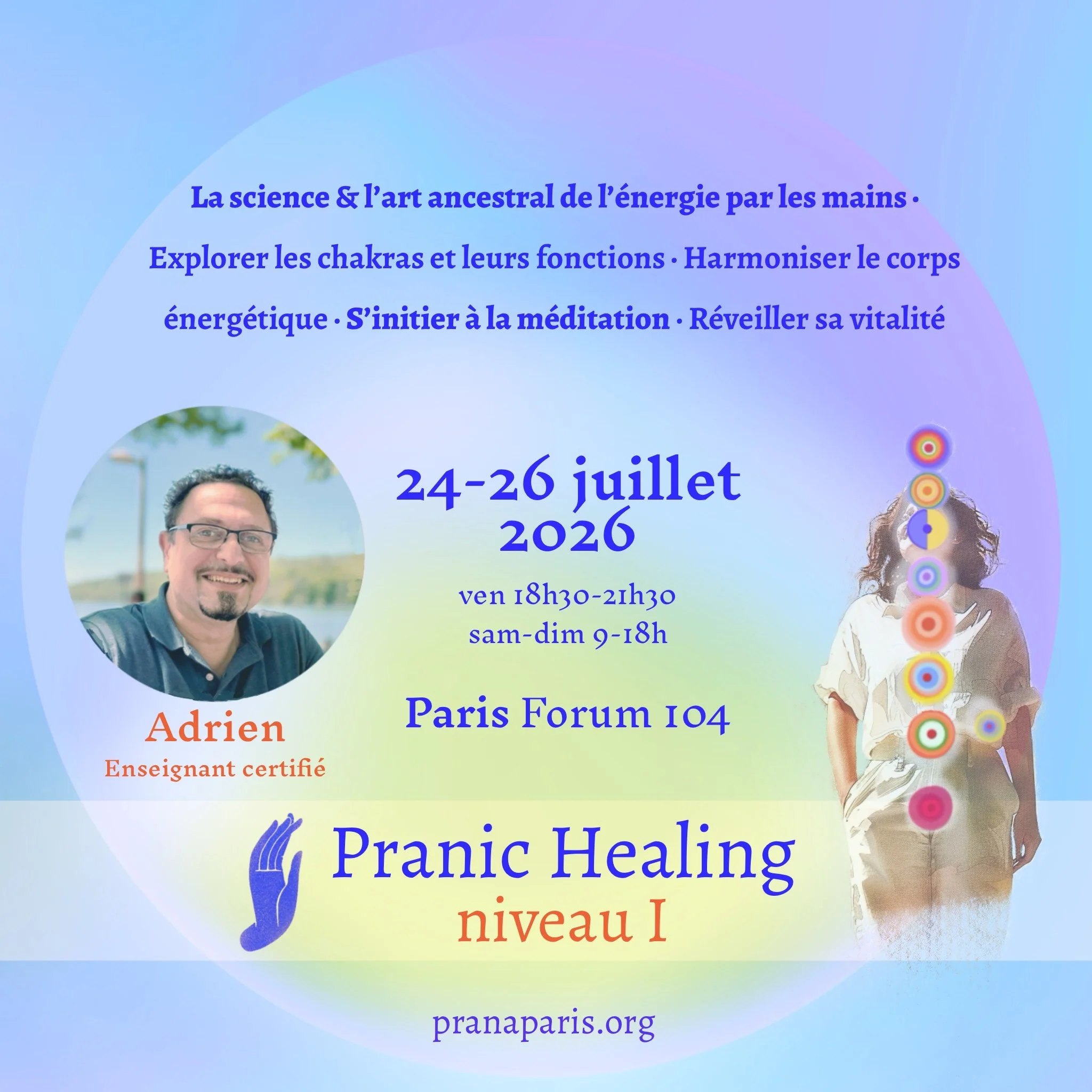 Pranic Healing Niveau Base avec Adrien