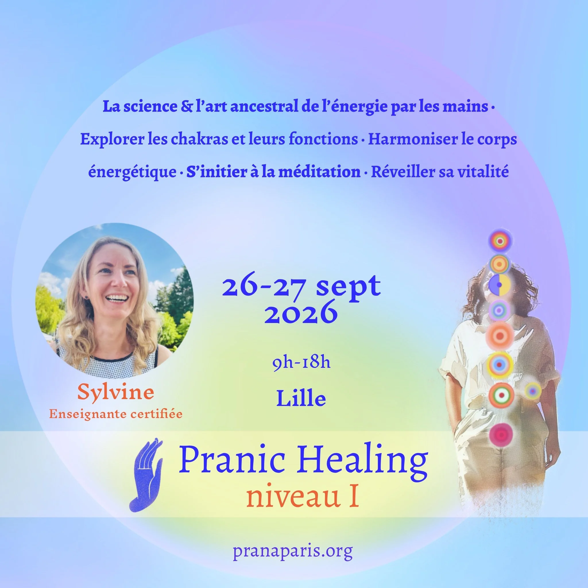 Pranic Healing Niveau Base avec Sylvine