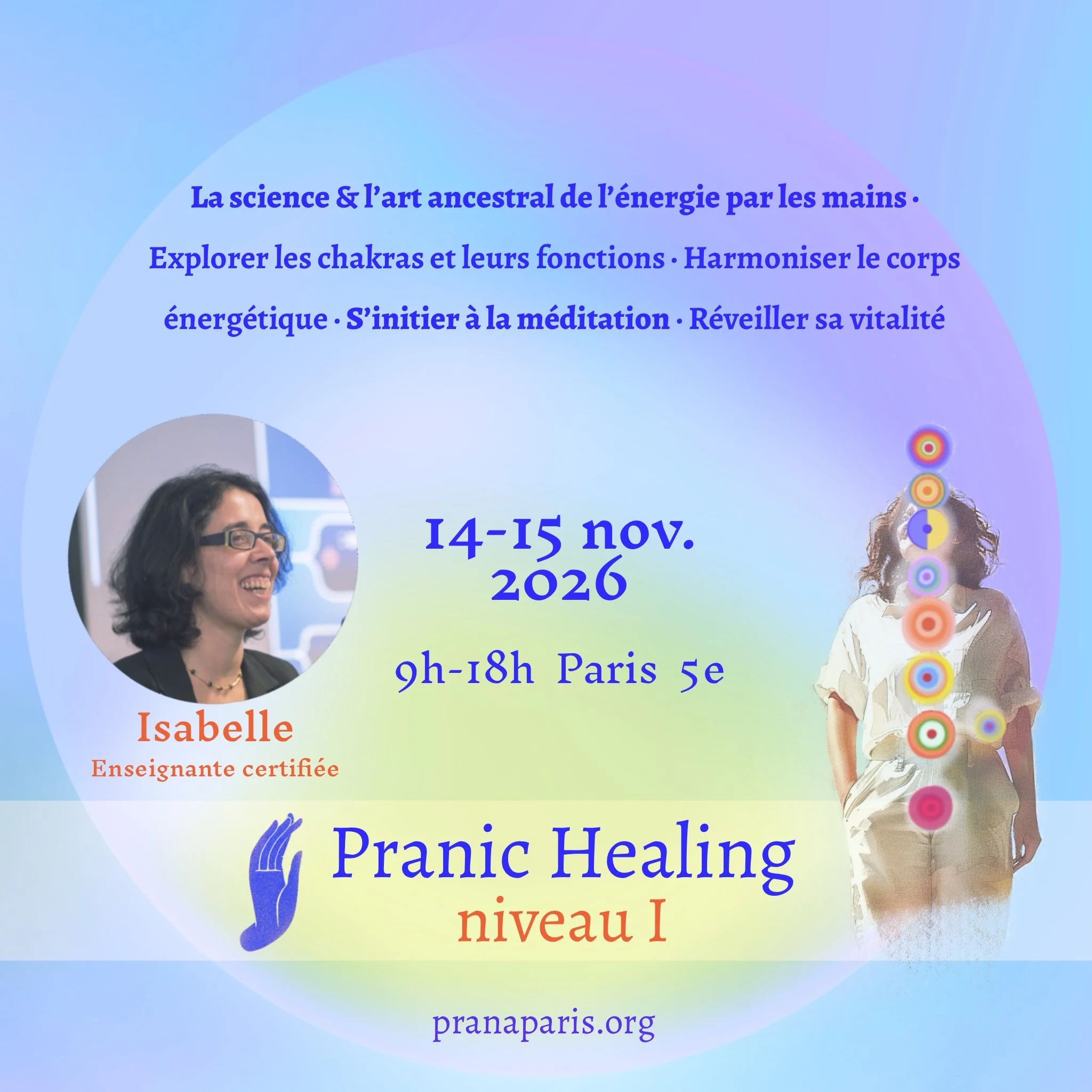 Pranic Healing Niveau Base avec Isabelle 