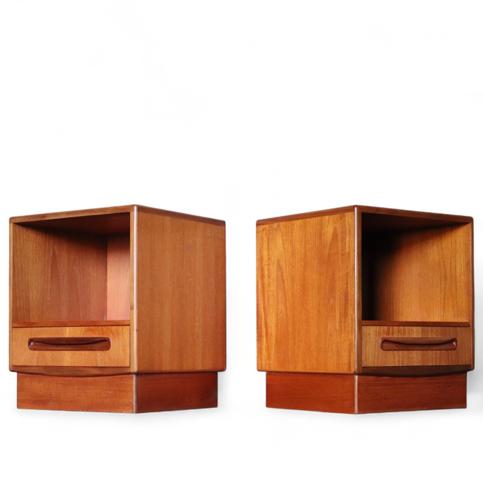 Pair of Mid Century G Plan Teak Bedside Cabinets