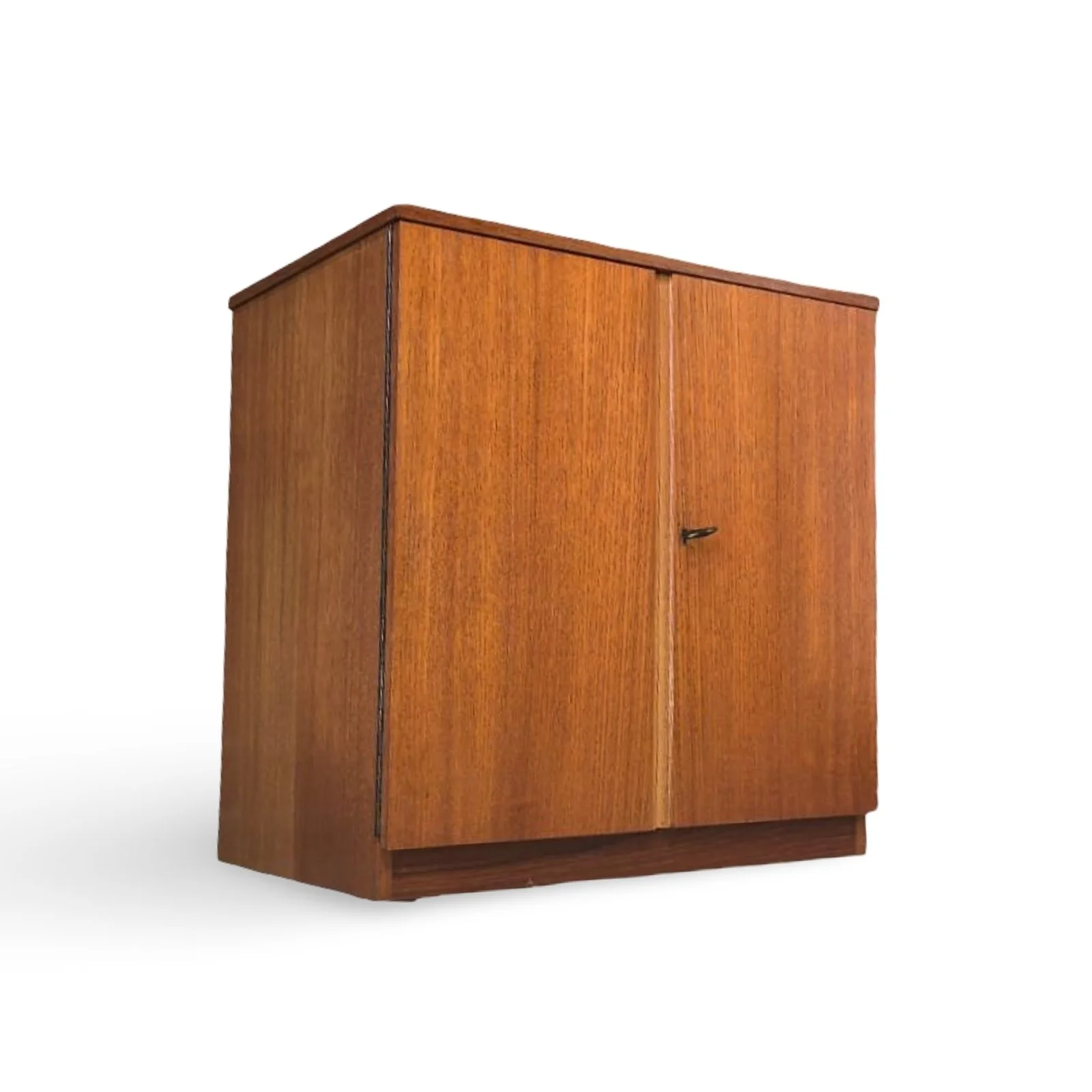 Vintage Dynatron Teak Record Cabinet Mid Century Modern Vinyl Storage