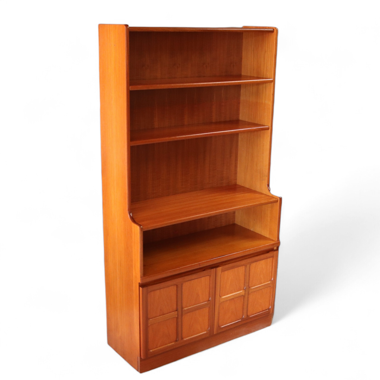 Mid Century Nathan Squares Teak Bookcase Retro Wall Unit