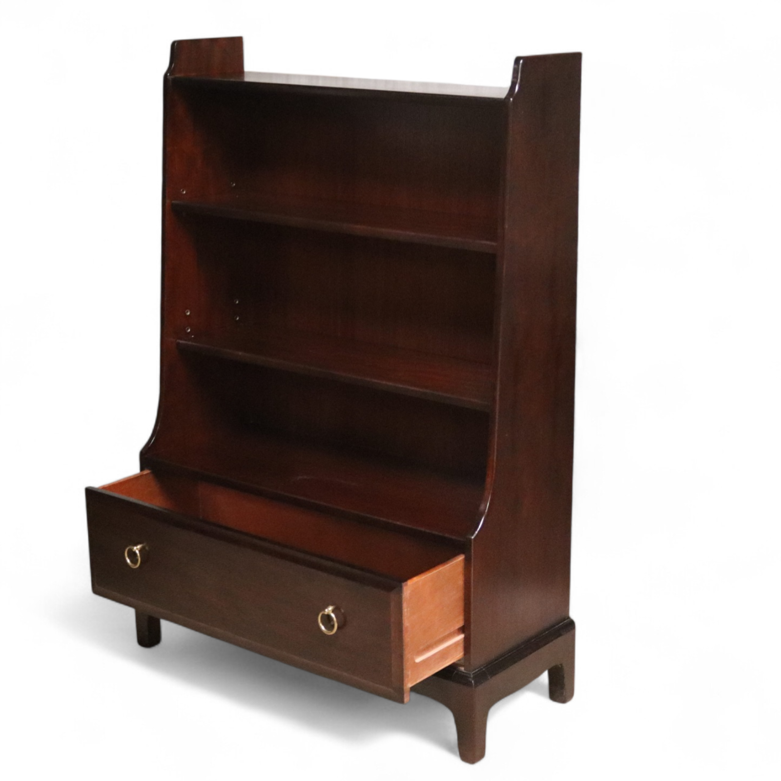 Vintage Stag Minstrel Open Waterfall Bookcase