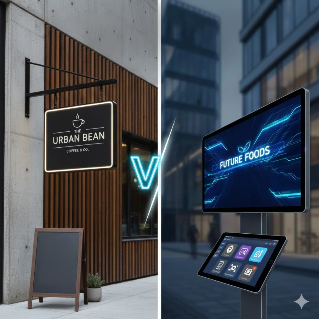 Traditional vs. Digital Signage: The Complete UAE Guide