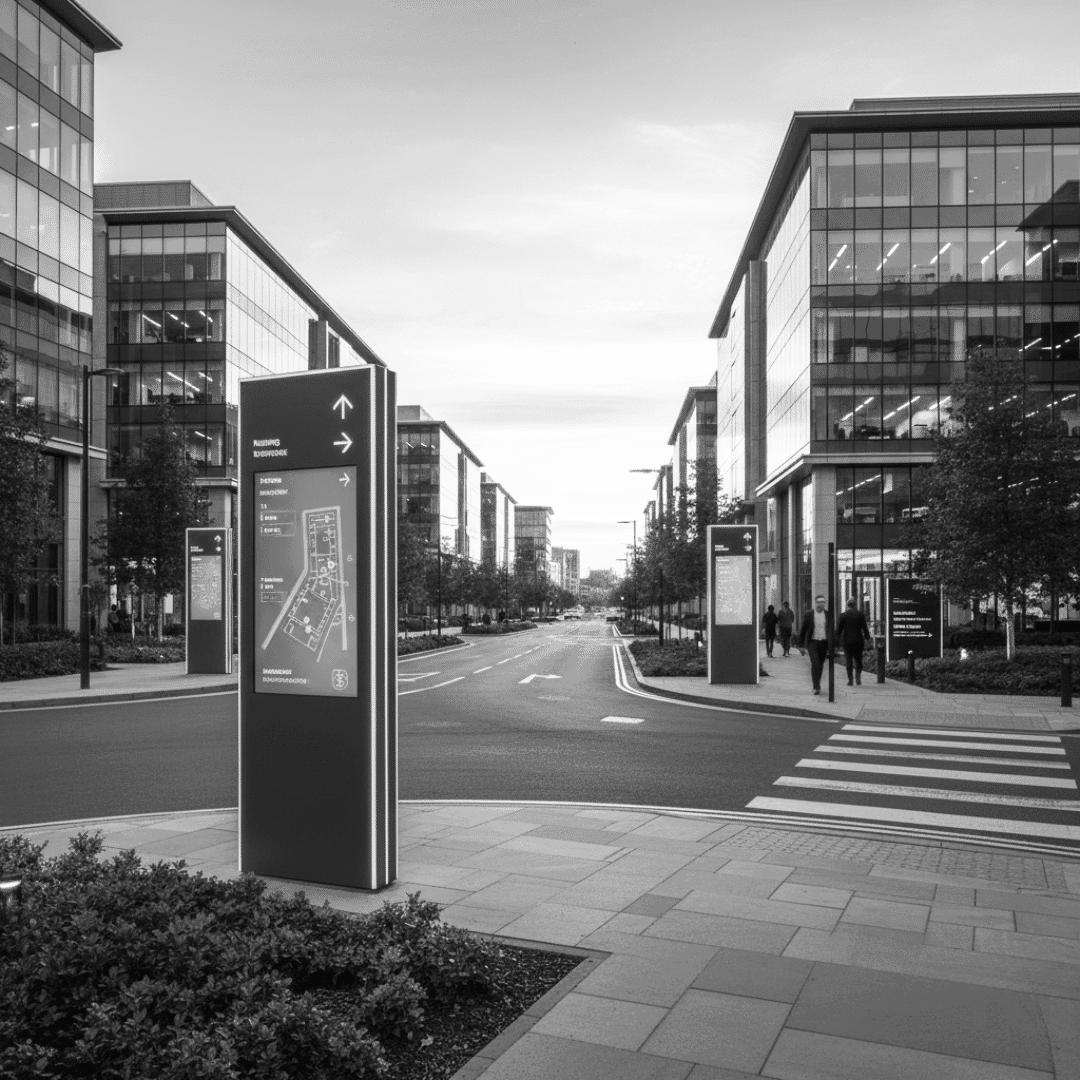 Business Park Wayfinding Solutions: A 2026 Guide to Clear &amp; Efficient Navigation